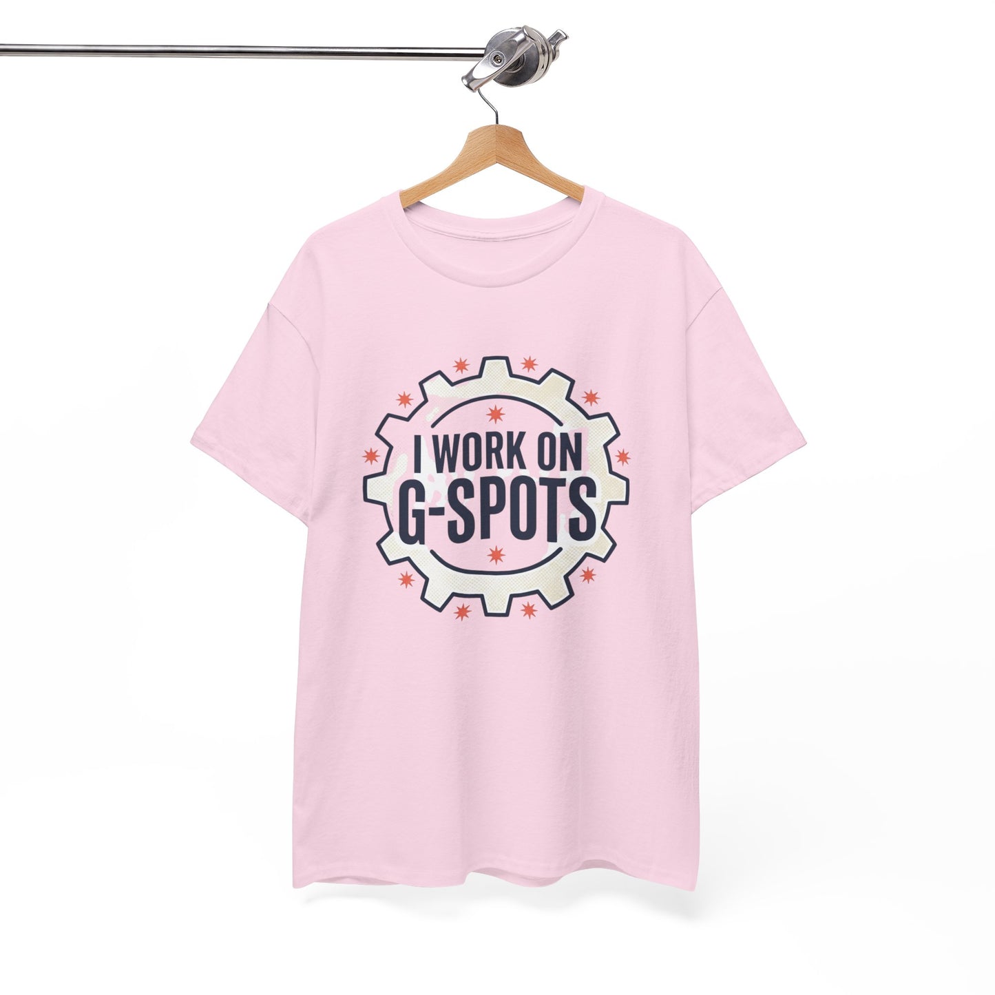 “I Work On G‑Spots” Funny Mechanical Gear Graphic Tee