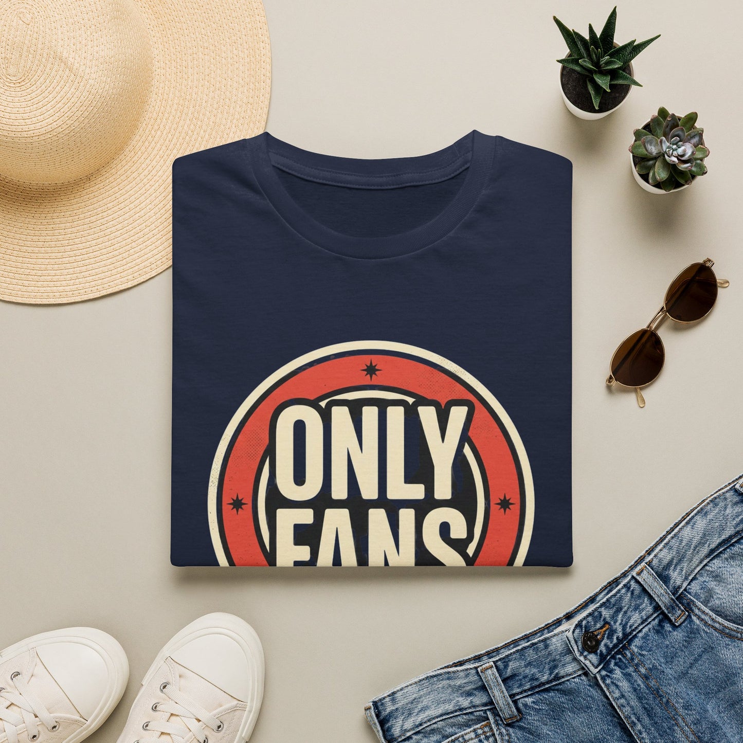 OnlyFans Logo Graphic T-Shirt — Retro Circle Design