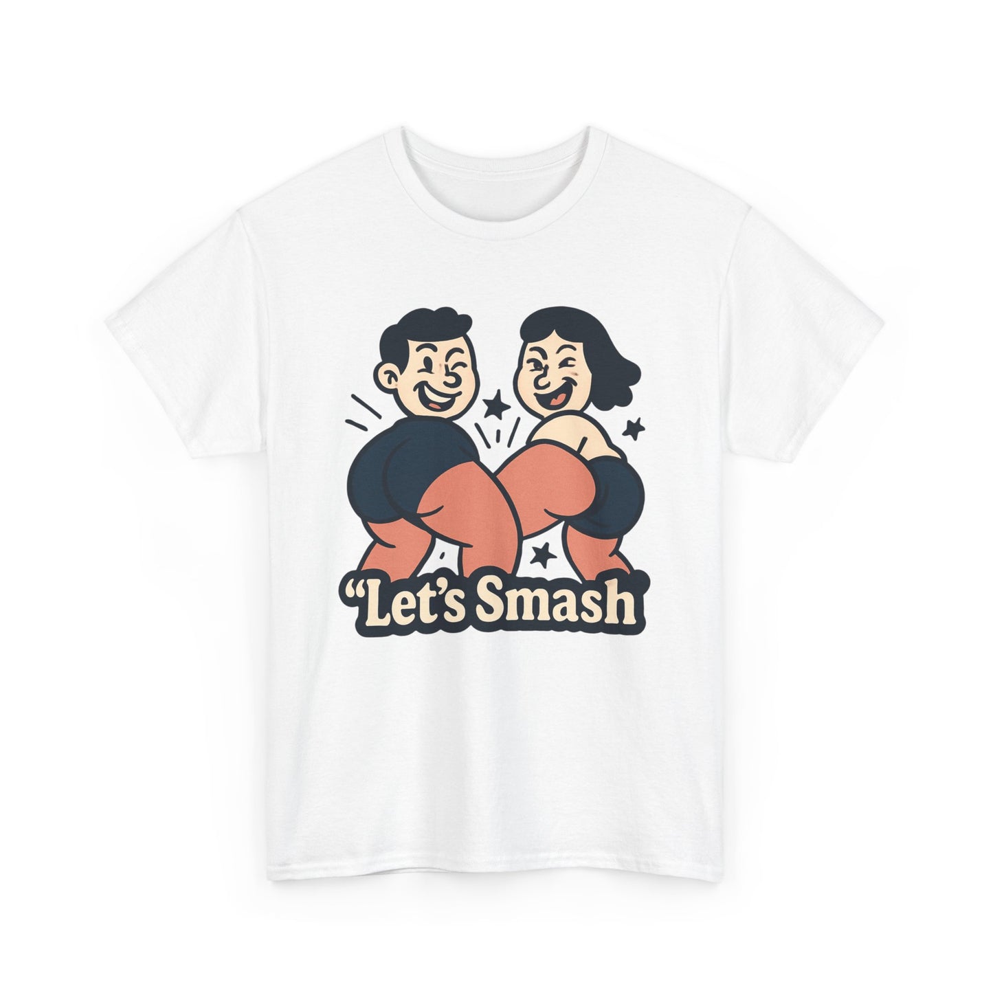 Let's Smash Tee — Retro Couples Valentine's T-Shirt
