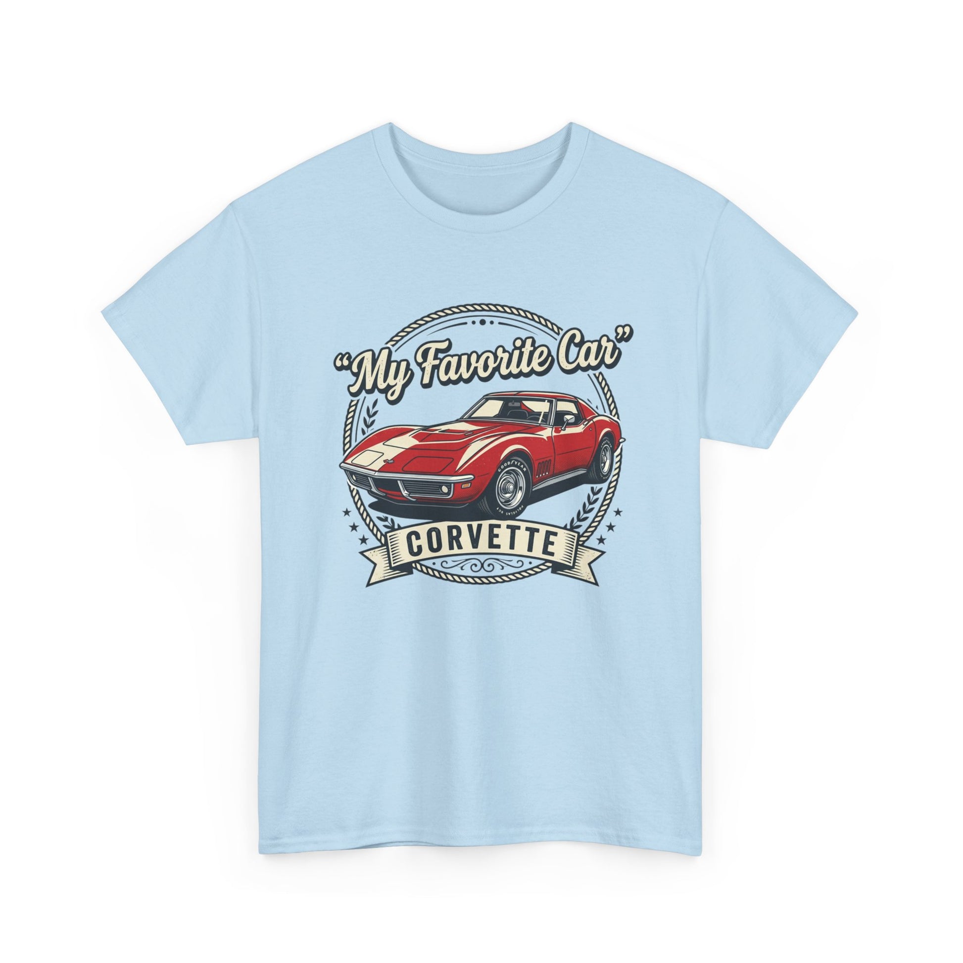 Corvette 'My Favorite Car' Classic Muscle Tee Printify