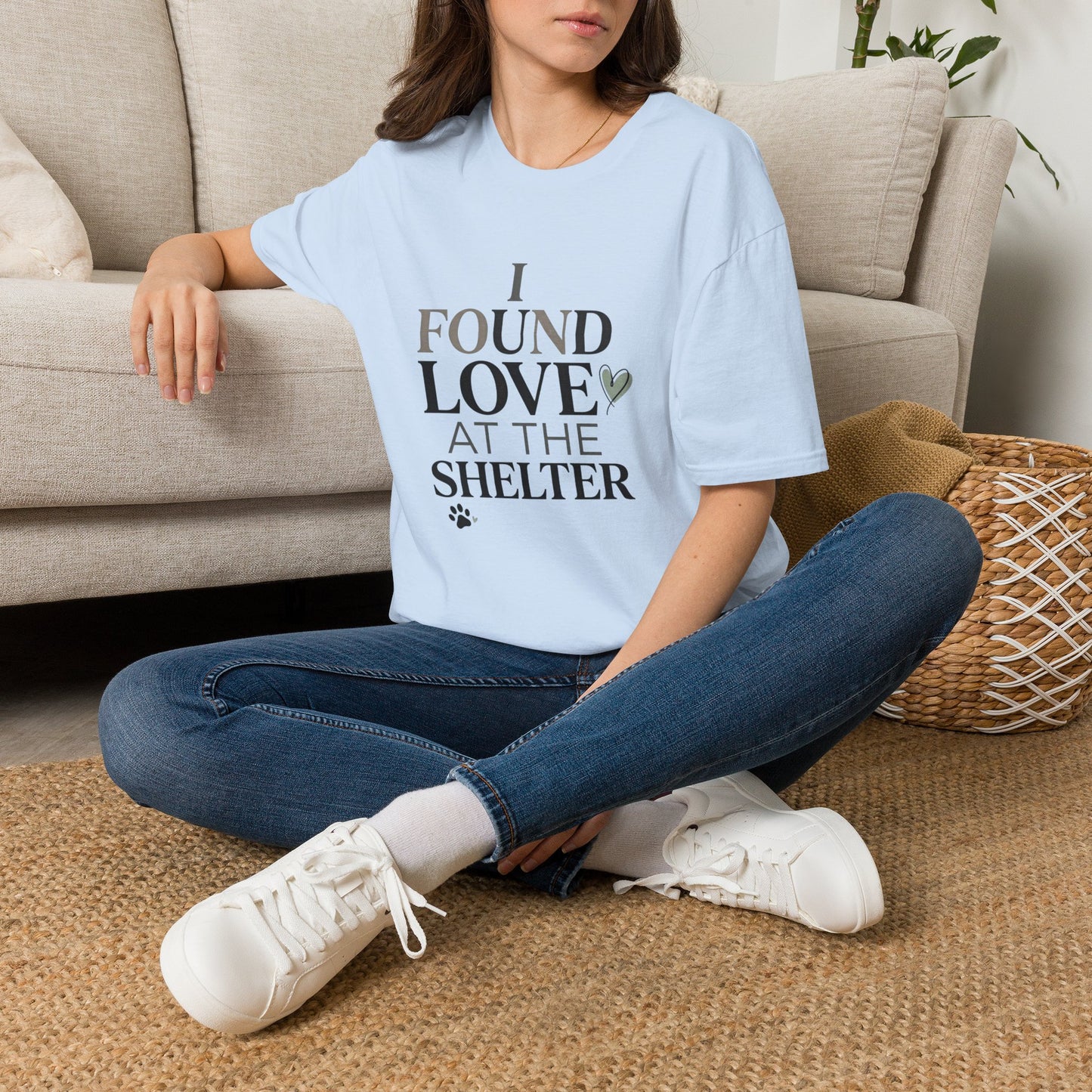 I Found Love at the Shelter T-Shirt — Rescue Pet Adoption Tee