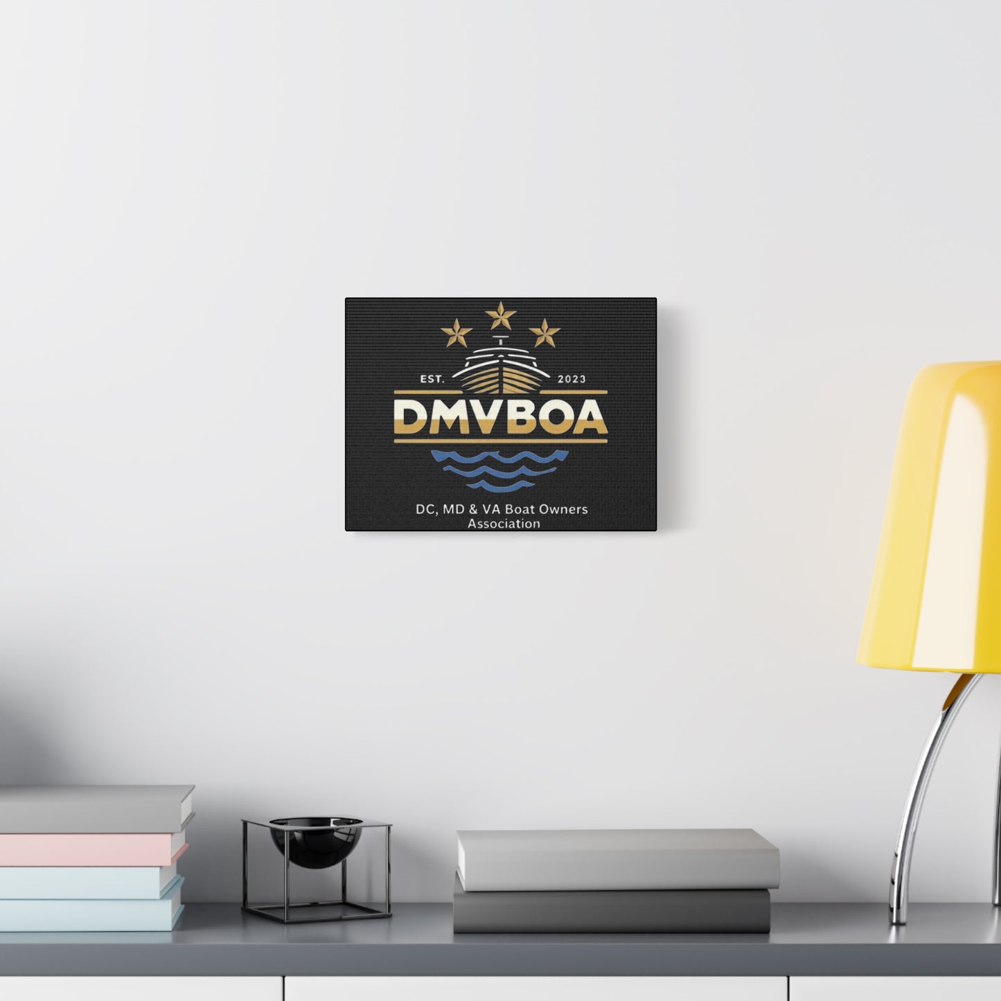 DMVBOA Canvas Wall Art — DC, MD & VA Boat Owners Association Matte Stretched Canvas