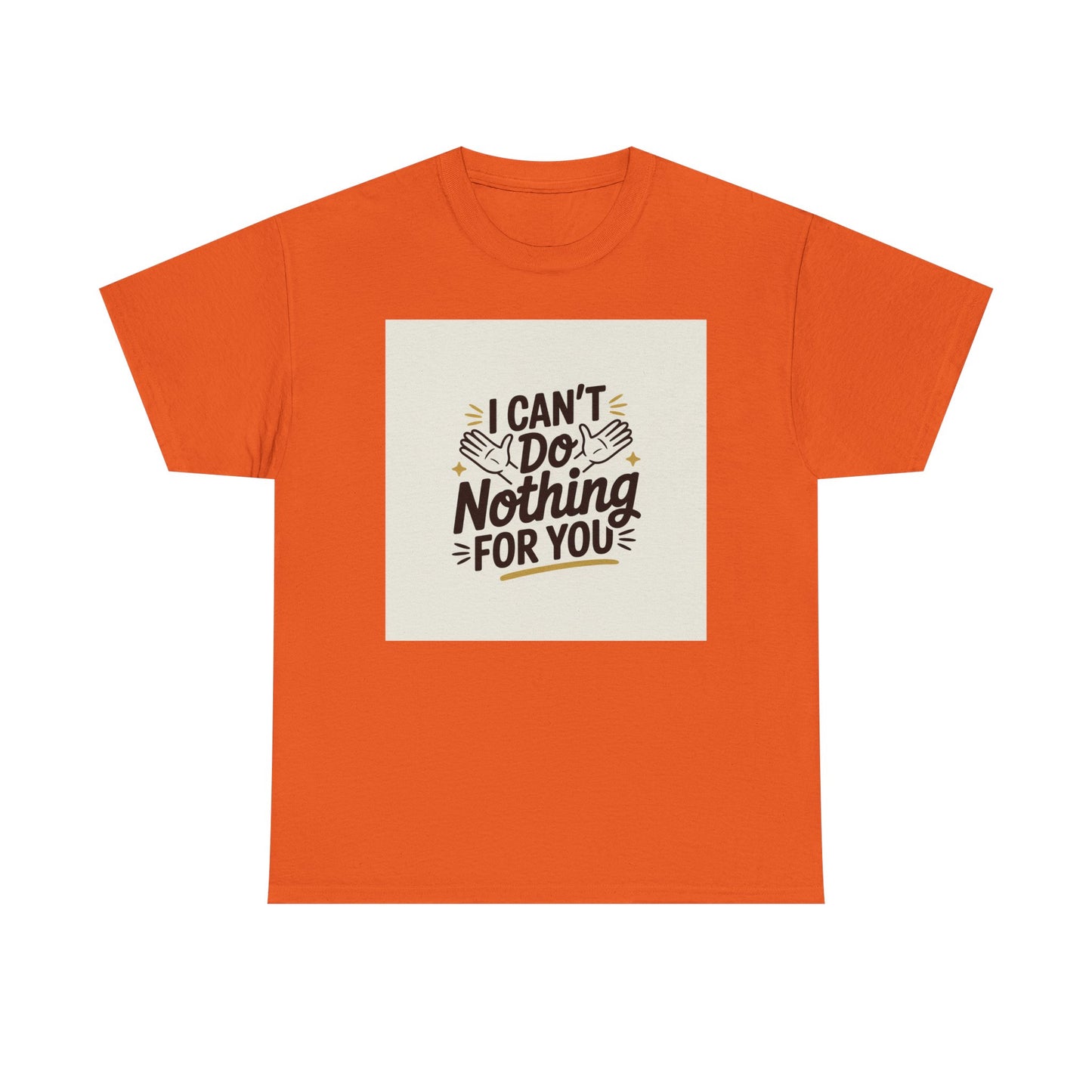 I Can't Do Nothing For You Tee — Funny Sarcastic Graphic Shirt
