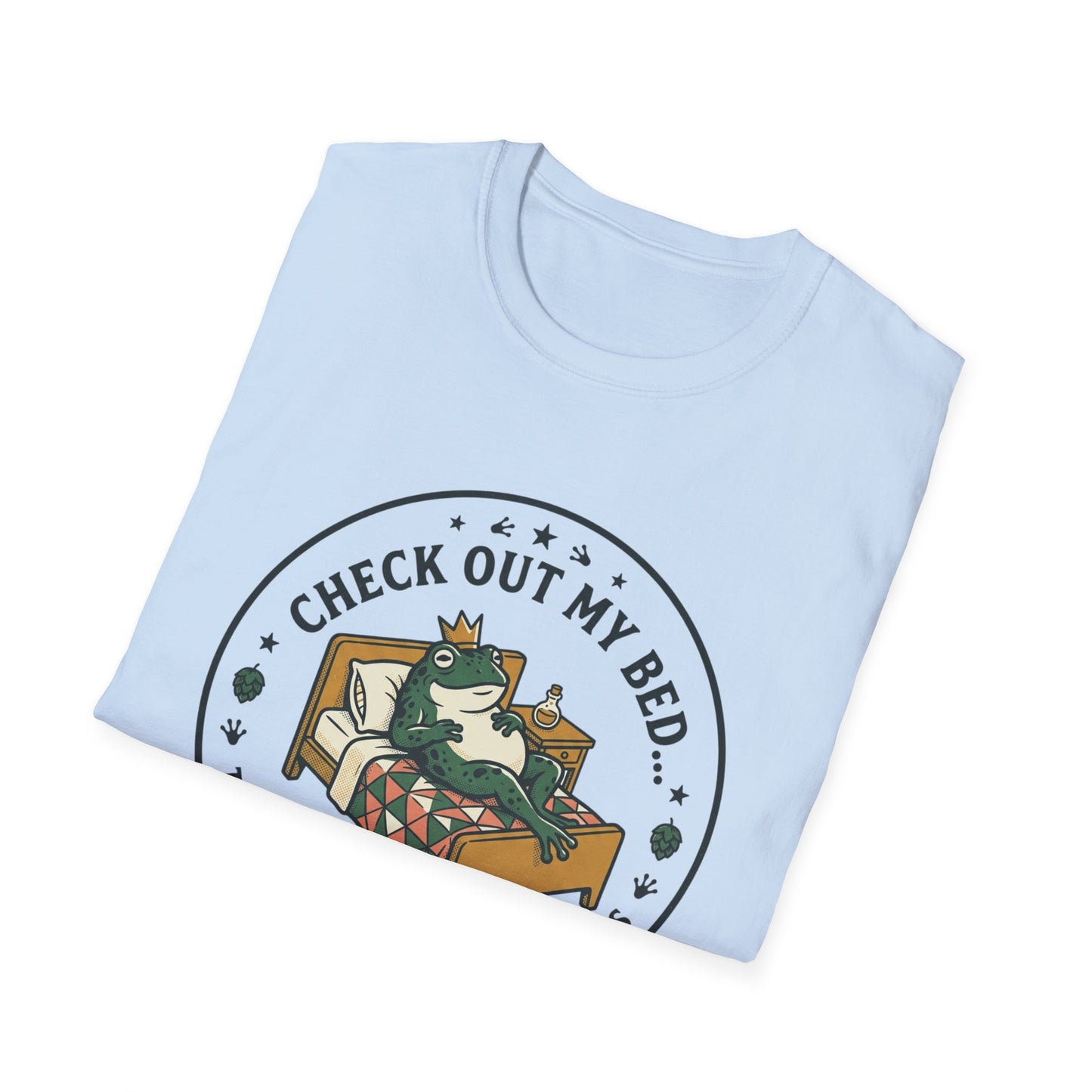 "Check Out My Bed" Cat Illustration Tee (There’s Where the Magic Happens)