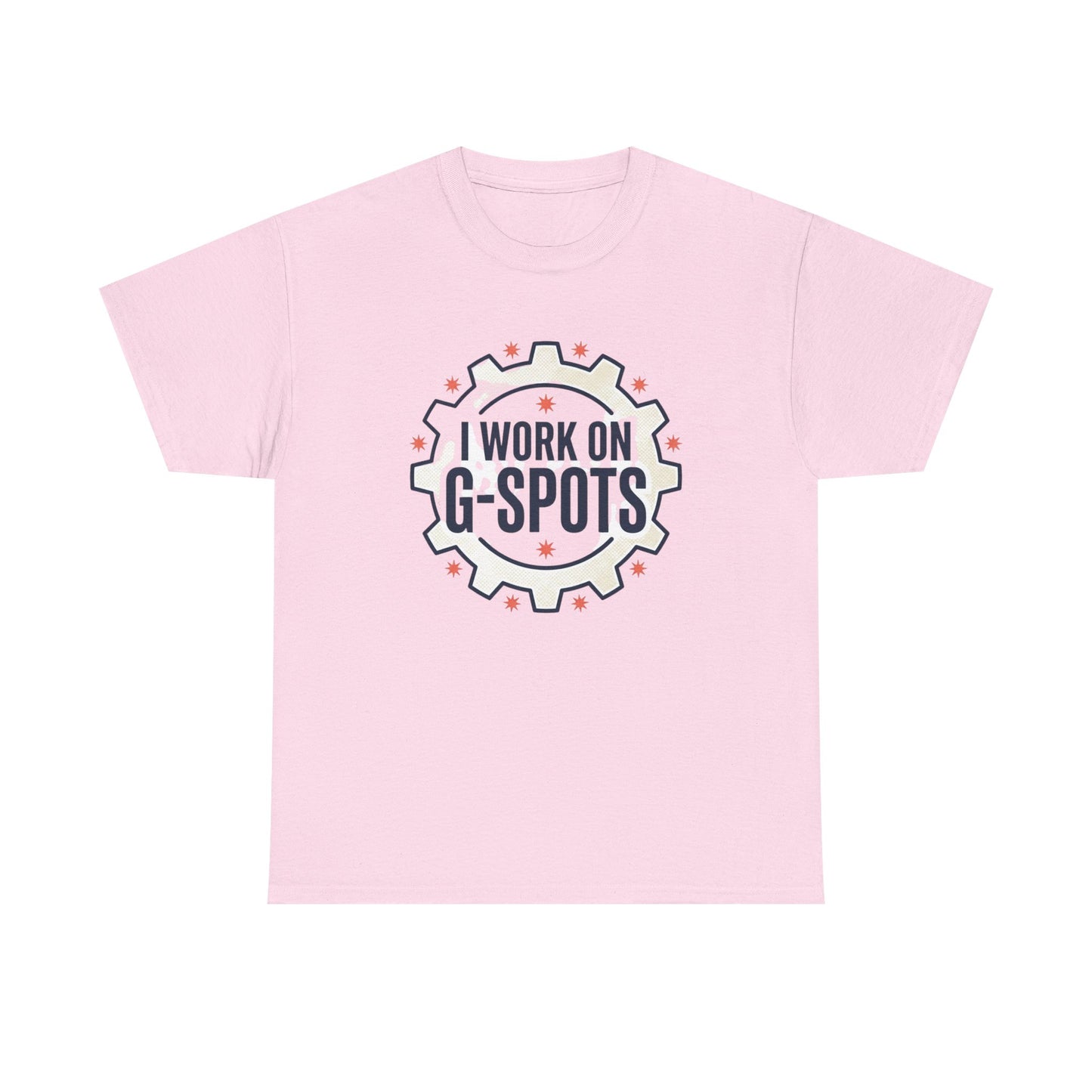 “I Work On G‑Spots” Funny Mechanical Gear Graphic Tee