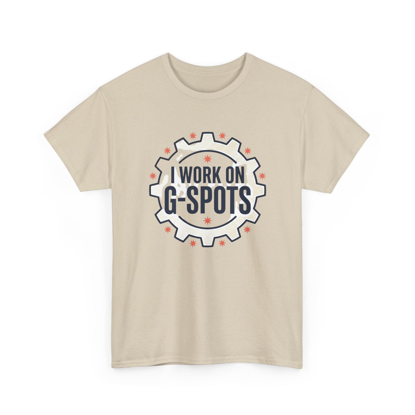 “I Work On G‑Spots” Funny Mechanical Gear Graphic Tee