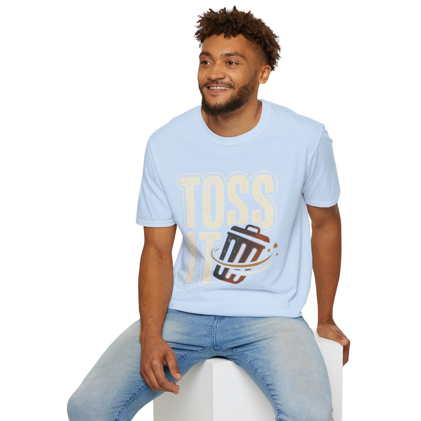 Toss It Graphic T‑Shirt — Casual Recycling / Trash Toss Tee