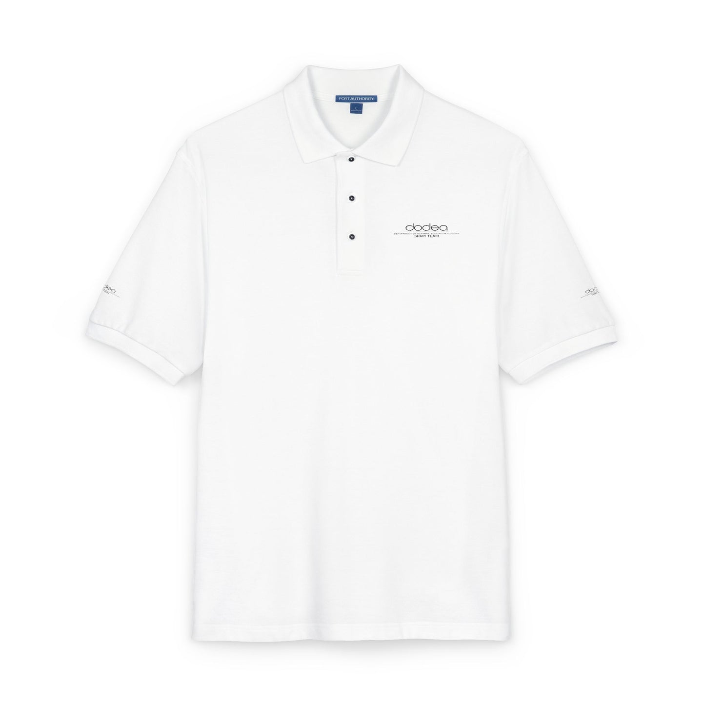 SPAM Embroidered Minimal Logo Polo Shirt — Classic Casual Work & Golf Tee