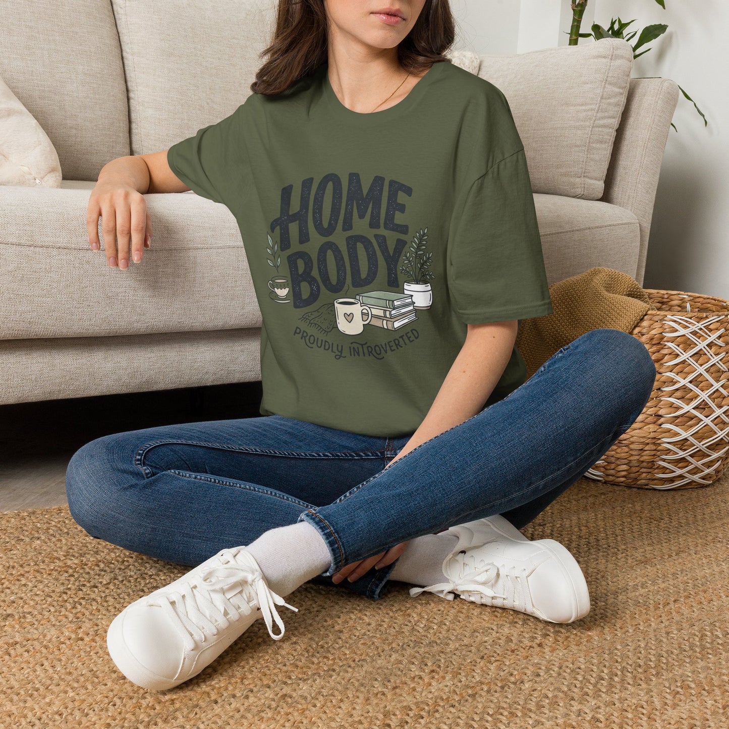 Homebody T-Shirt — 'Homebody Proudly Introverted' Cozy Graphic Tee