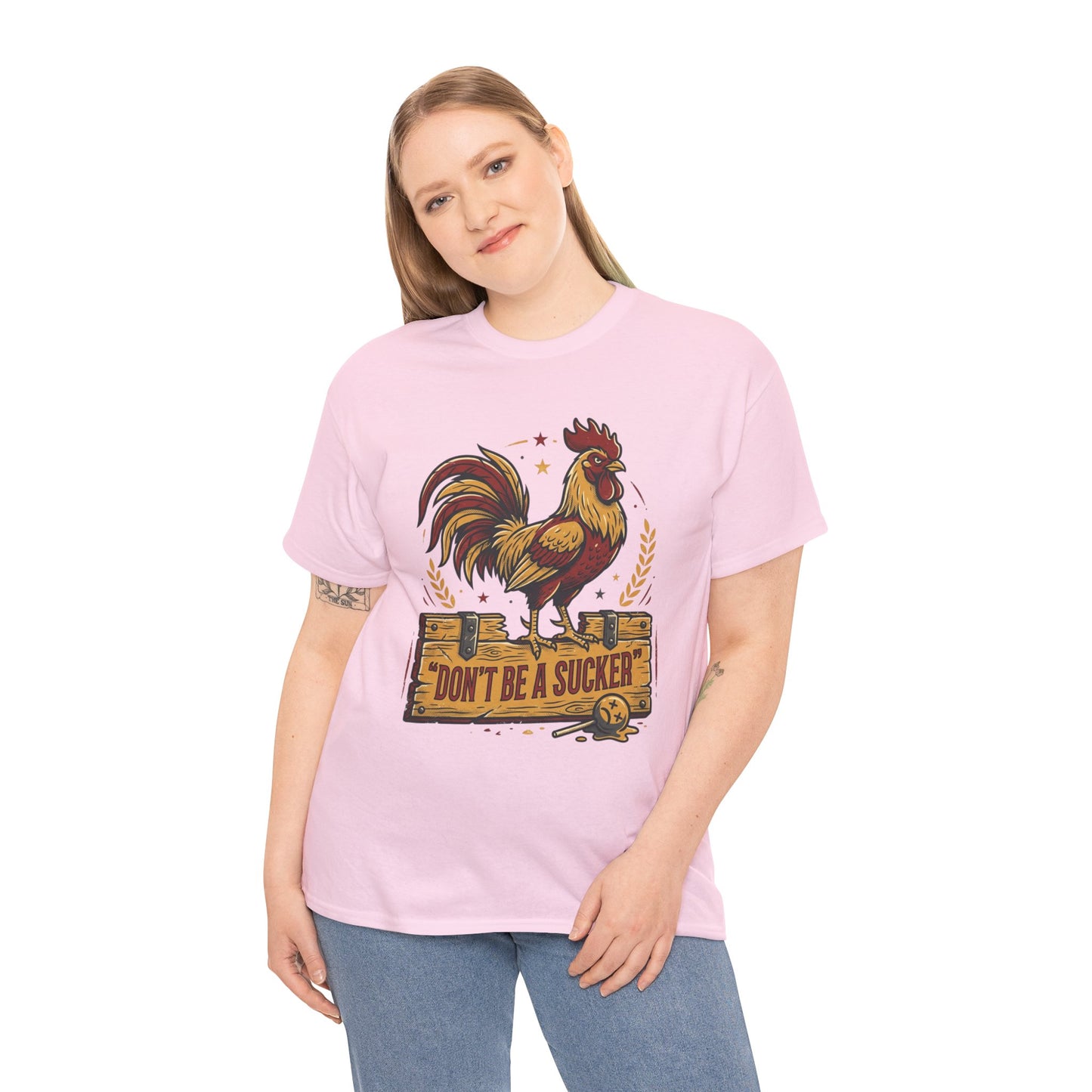 Rooster 'Don't Be a Sucker' Graphic Tee Printify