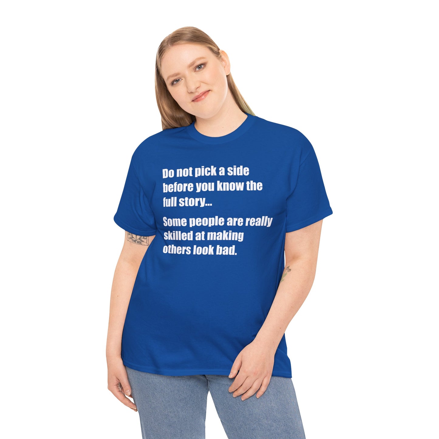 Don't pick a side before you know