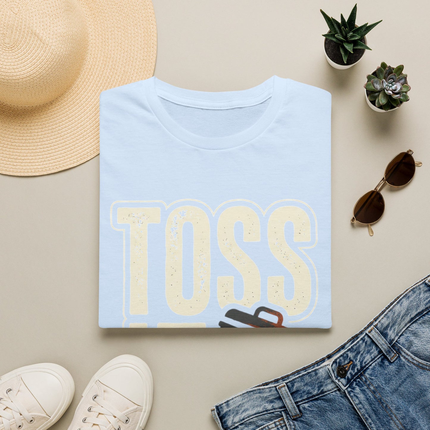 Toss It Graphic T‑Shirt — Casual Recycling / Trash Toss Tee