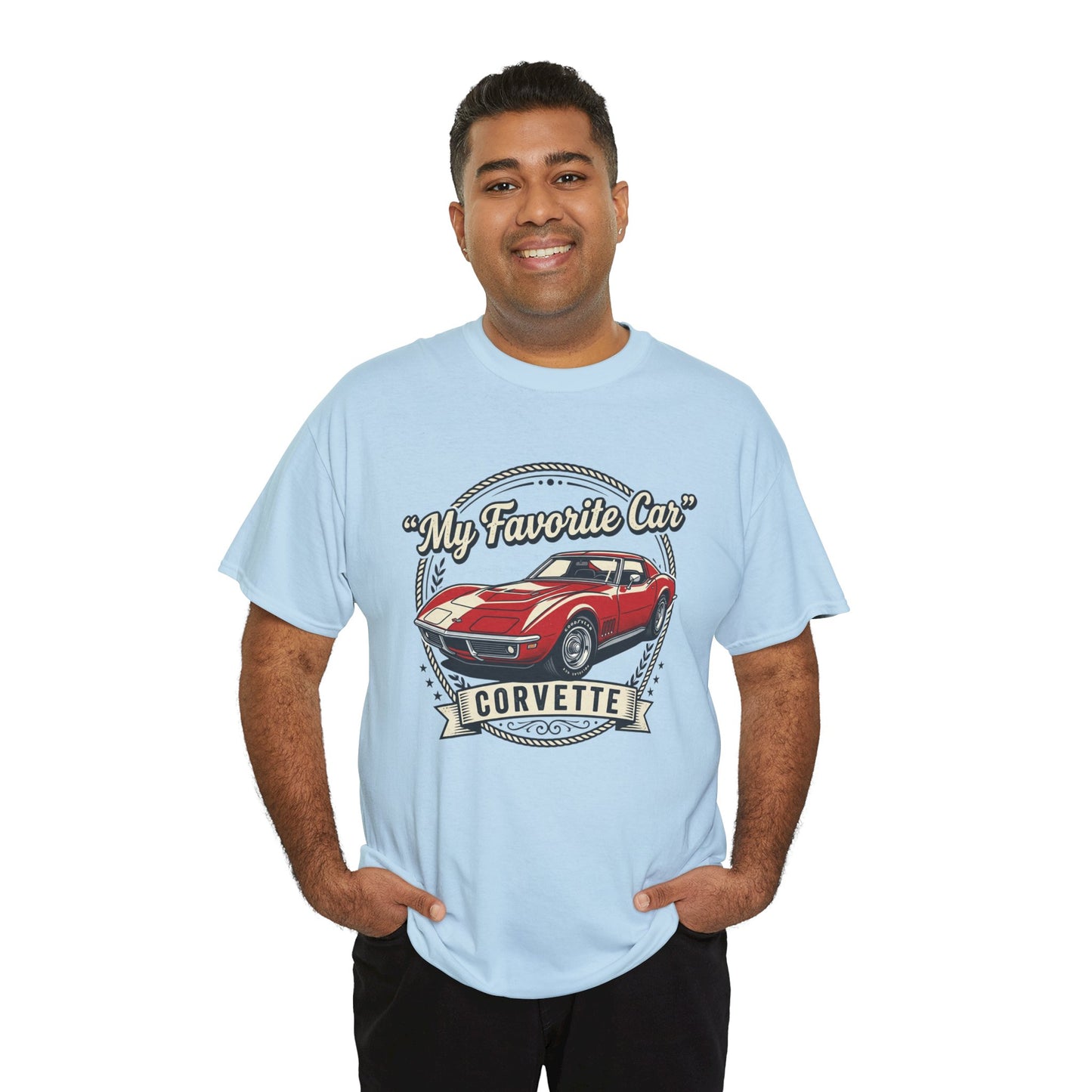 Corvette 'My Favorite Car' Classic Muscle Tee Printify