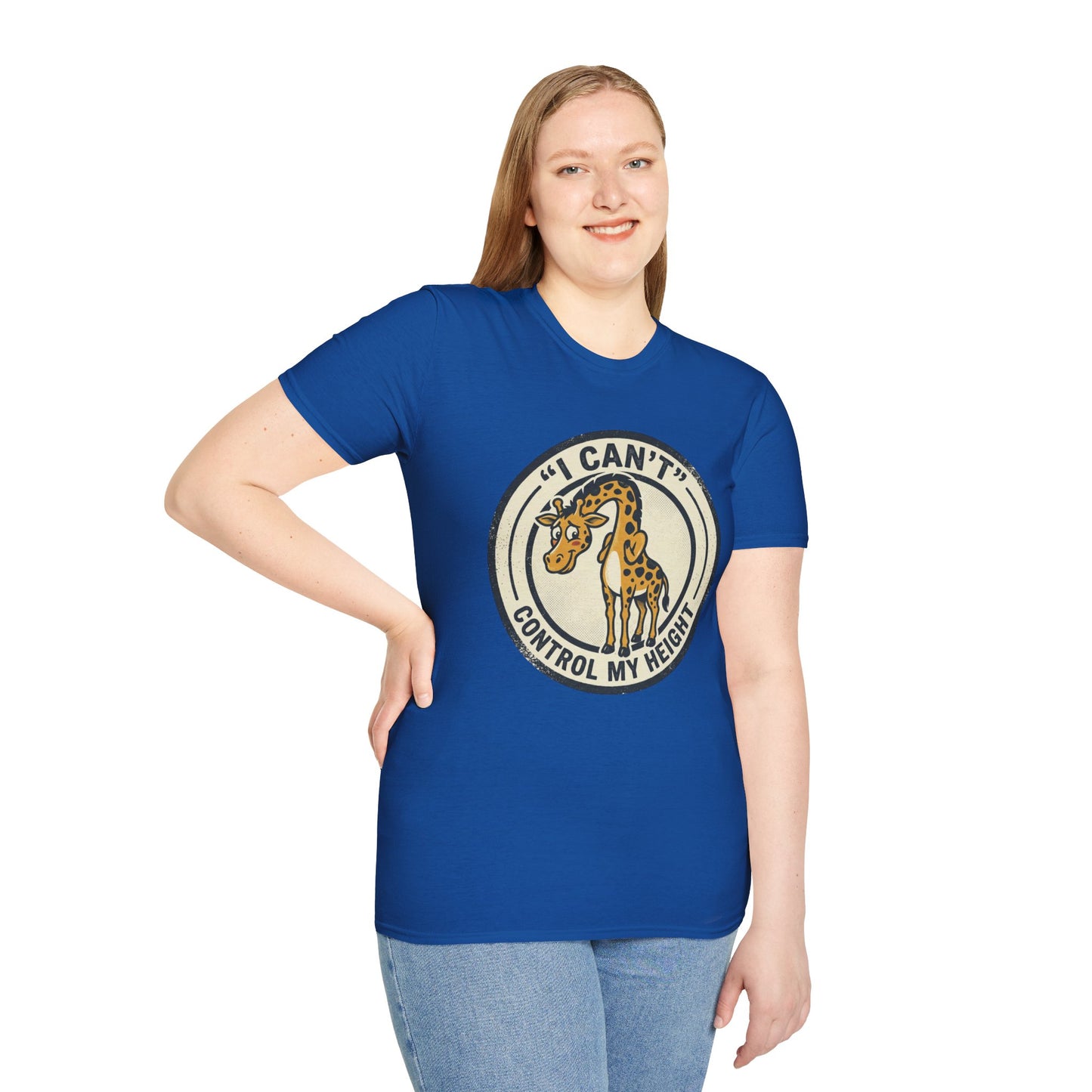 Giraffe 'I Can't Control My Height' T-Shirt