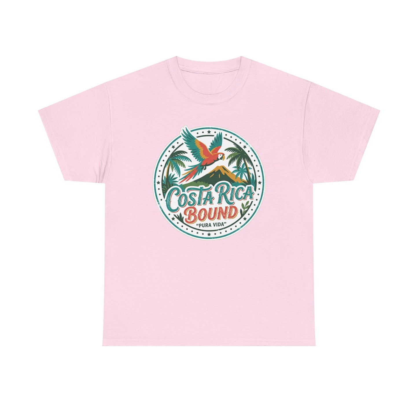 Costa Rica Bound T-Shirt — Tropical Parrot Travel Tee Printify