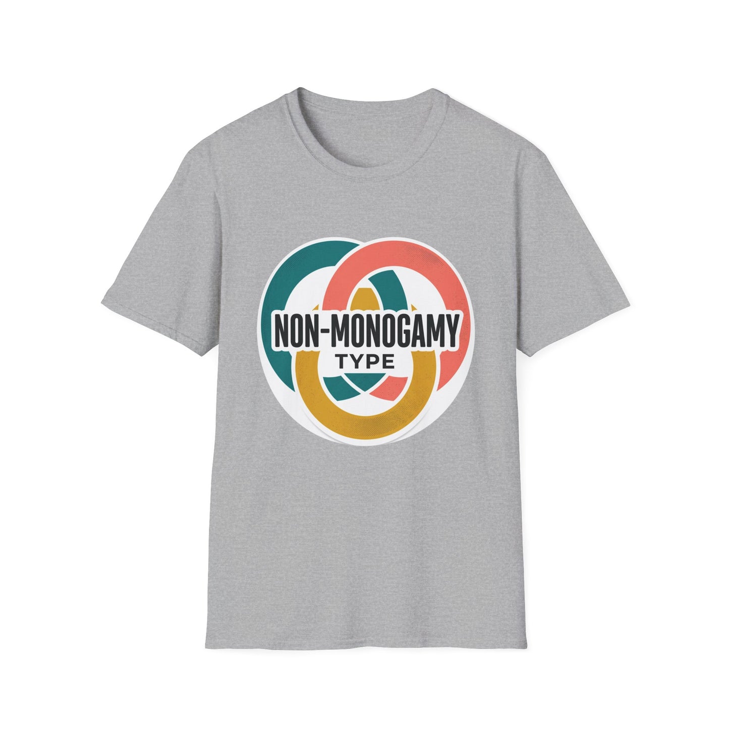 Non-Monogamy Type T-Shirt — Retro Polyamory Pride Tee Printify