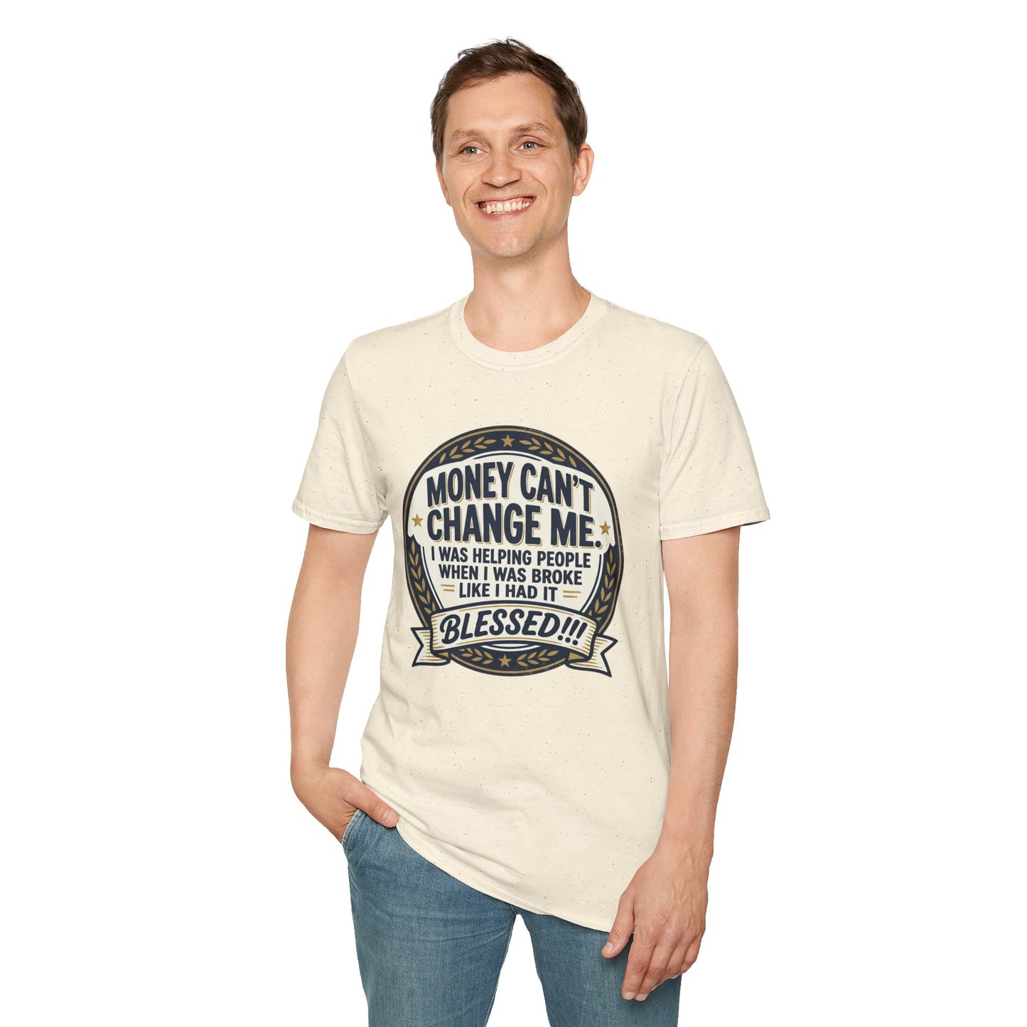 "Money Can't Change Me" Inspirational Vintage Graphic Tee