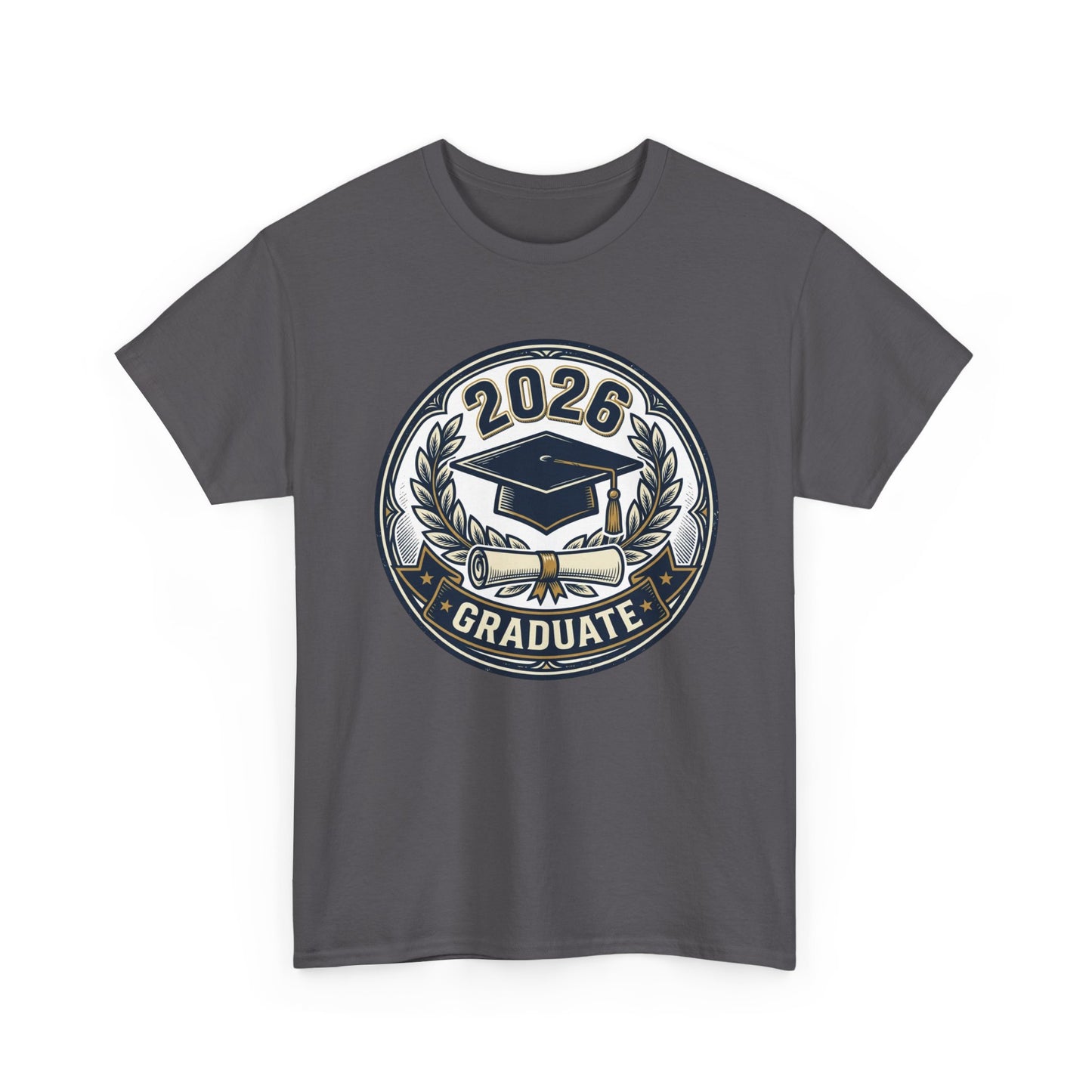 2026 Graduate T-Shirt — Graduation Cap Emblem Tee