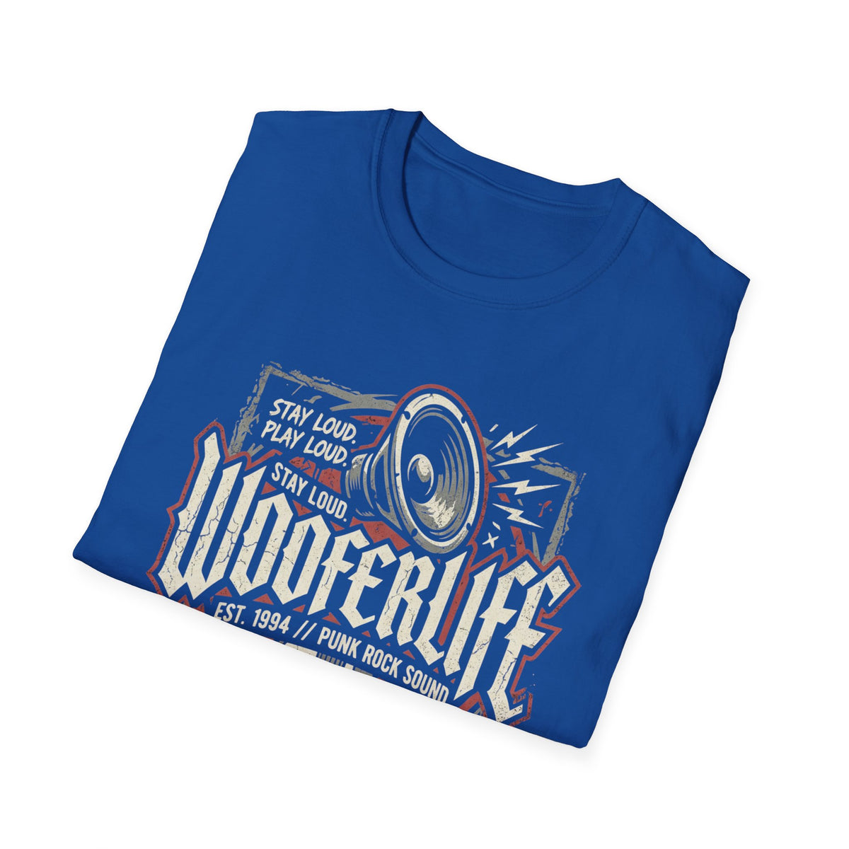 Woofer Life Rock T-Shirt — Vintage Punk Band Speaker Design