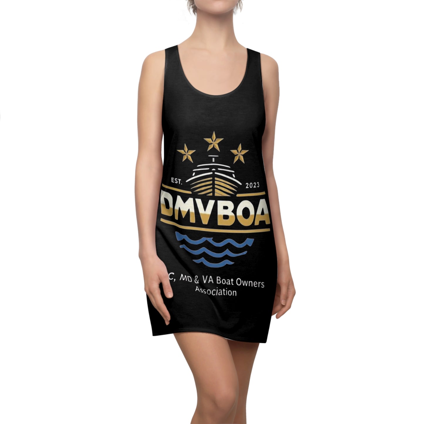 Racerback Dress — DMVBOAT Logo Women's Boat Club Dress