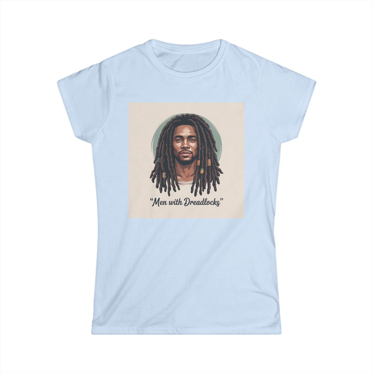 Dreadlocks Portrait Tee — "Men with Dreadlocks" Graphic Women's Shirt Printify