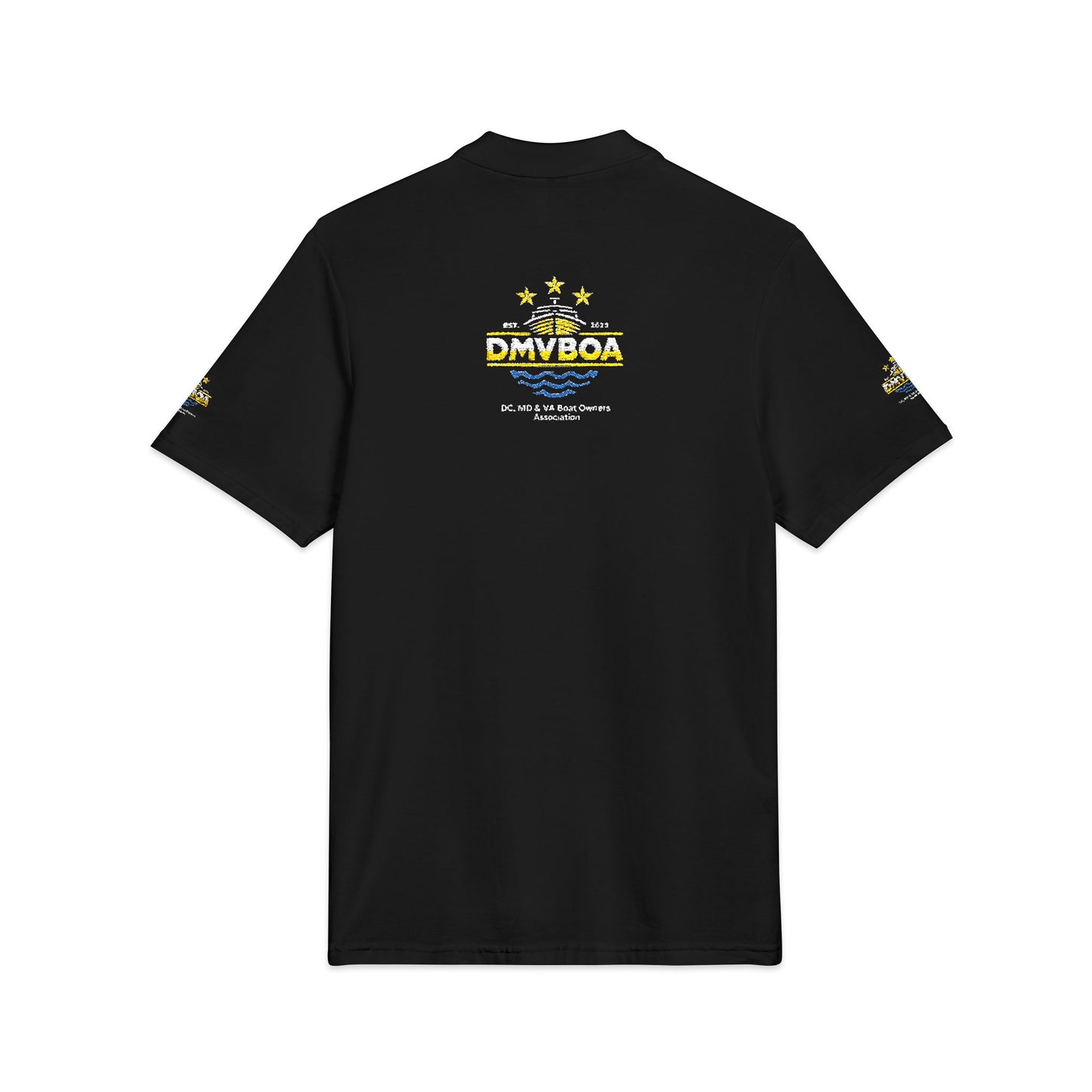 Unisex Pique Polo Shirt (Embroidery) Front and Back