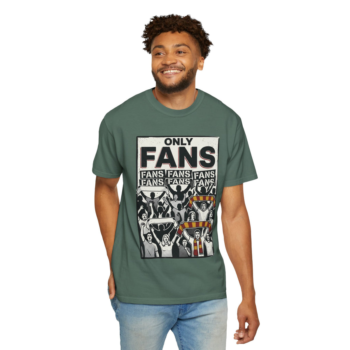 Only Fans Crowd Graphic T-Shirt — Vintage Sports Fan Tee