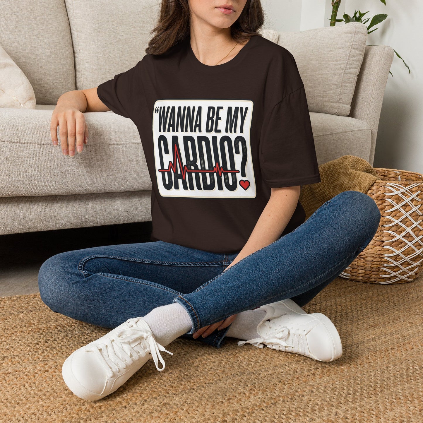 Wanna Be My Cardio? T-Shirt — Funny Fitness Graphic Tee for Gym Lovers