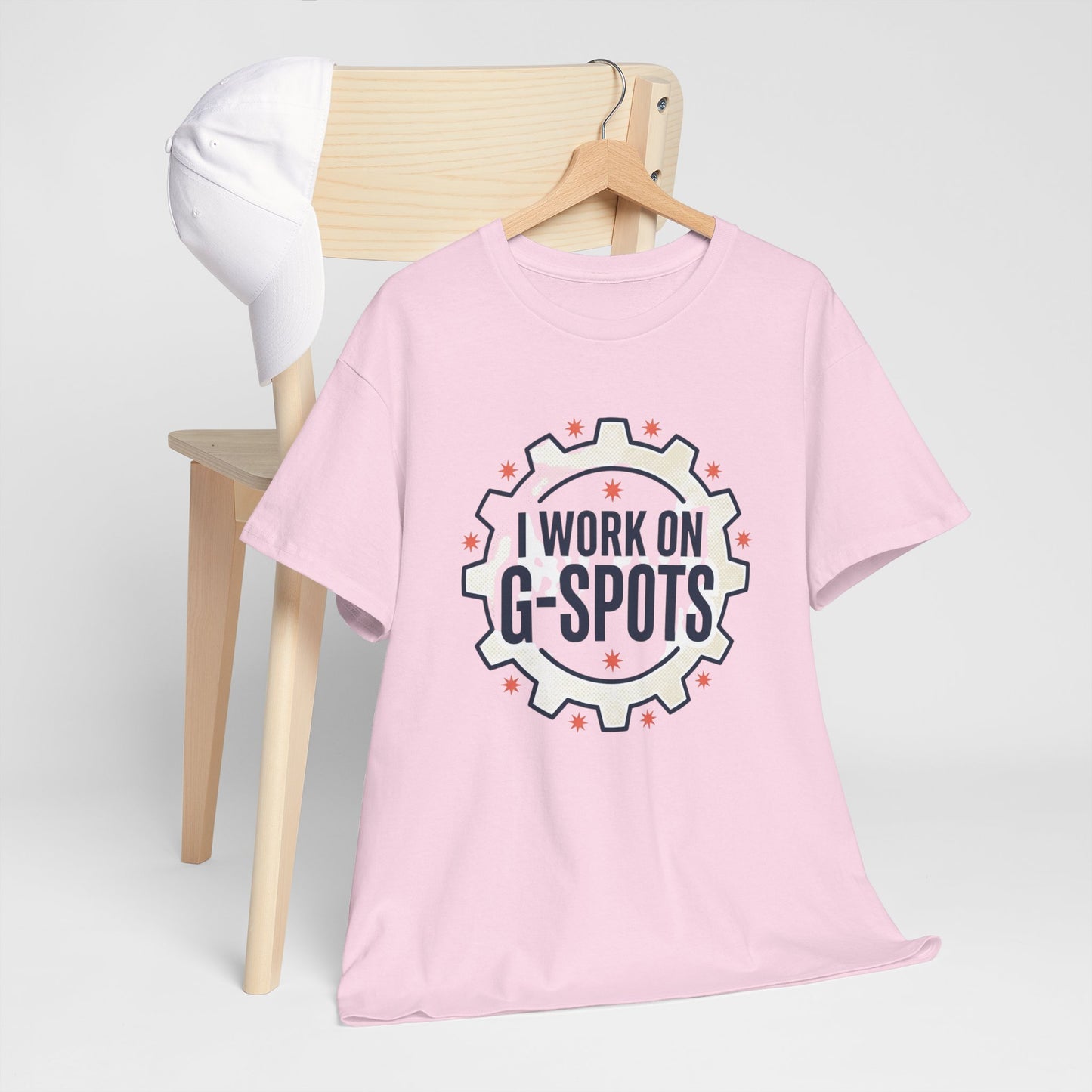 “I Work On G‑Spots” Funny Mechanical Gear Graphic Tee