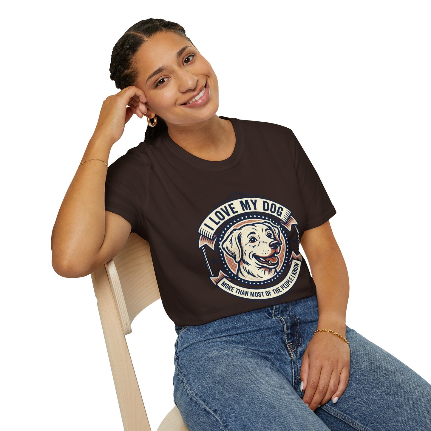 I Love My Dog T-Shirt – Retro Dog Lover Tee ("I Love My Dog More Than Most of the People I Know")