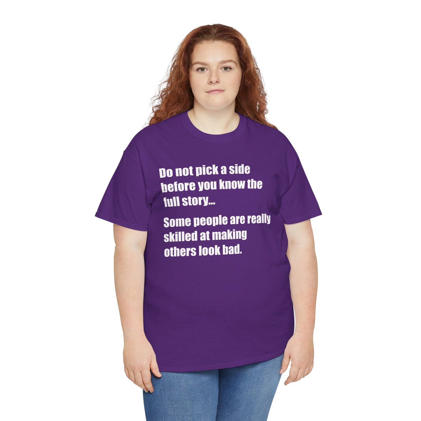 Don't pick a side before you know