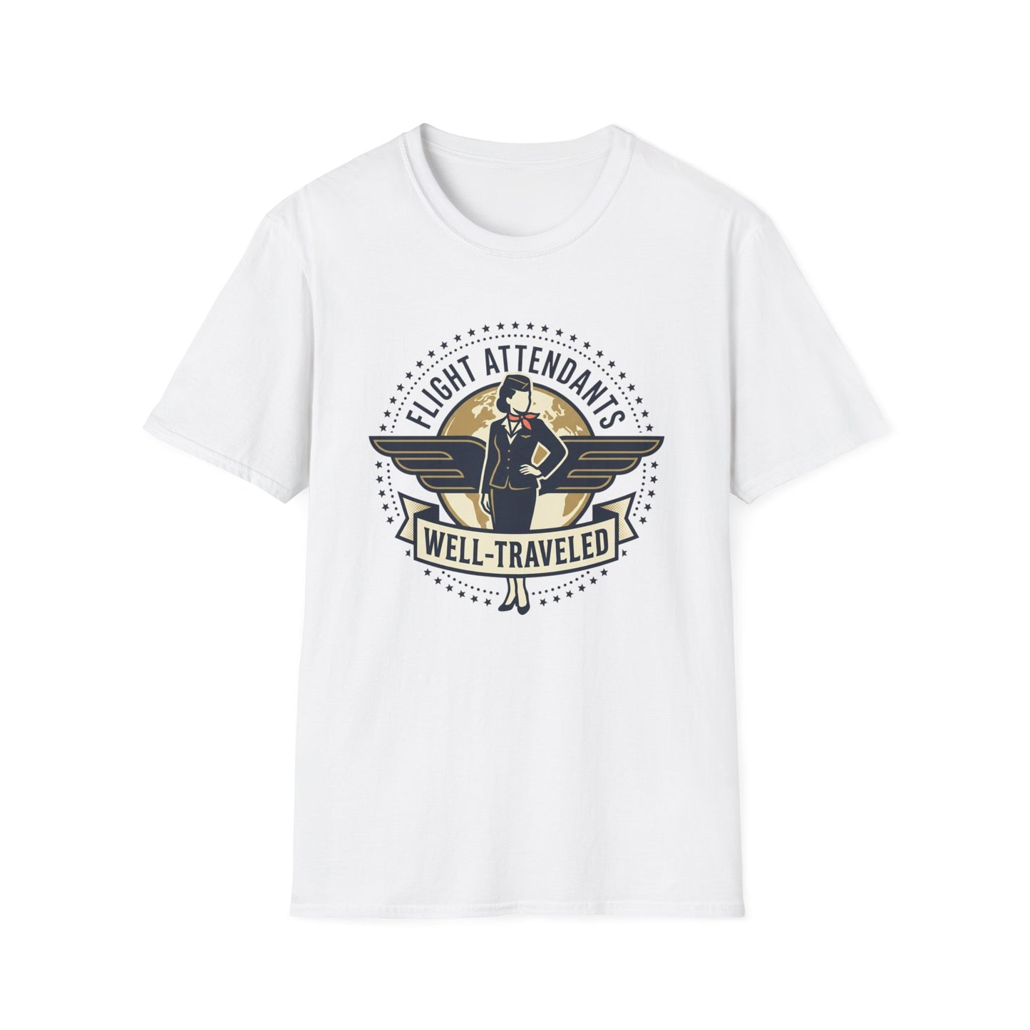 Flight Attendant ‘Well-Traveled’ T-Shirt