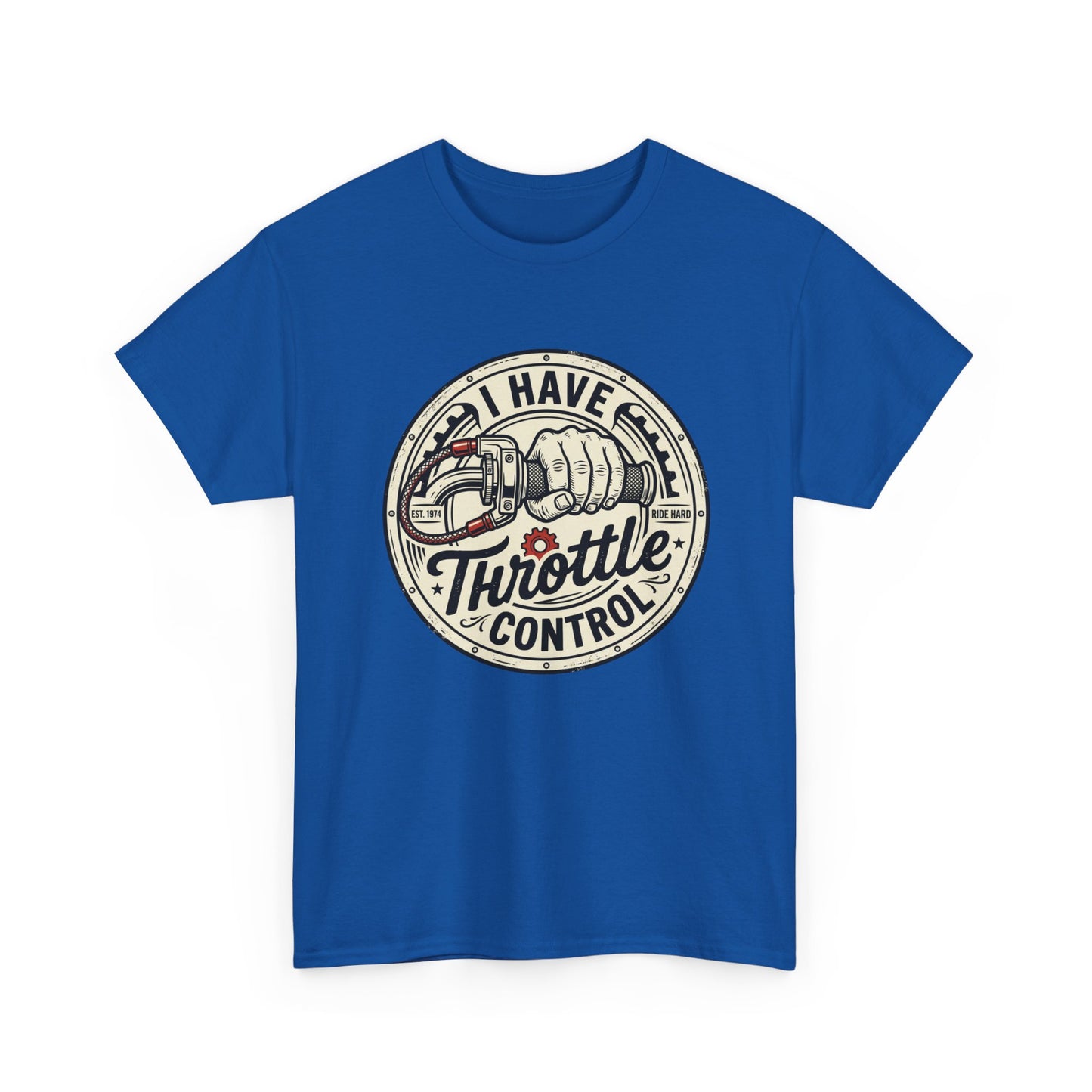 Throttle Control T-Shirt — "I Have Throttle Control" Vintage Motorcycle Tee