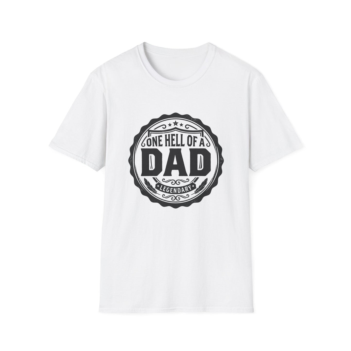 Gone Hell of a Dad T‑Shirt — Vintage Badge Father's Day Gift