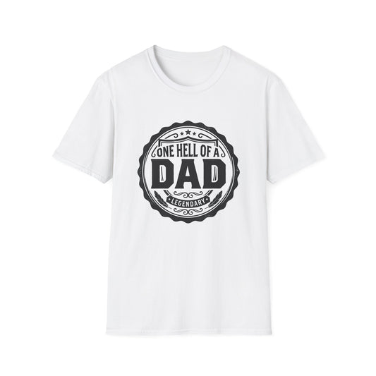 Gone Hell of a Dad T‑Shirt — Vintage Badge Father's Day Gift