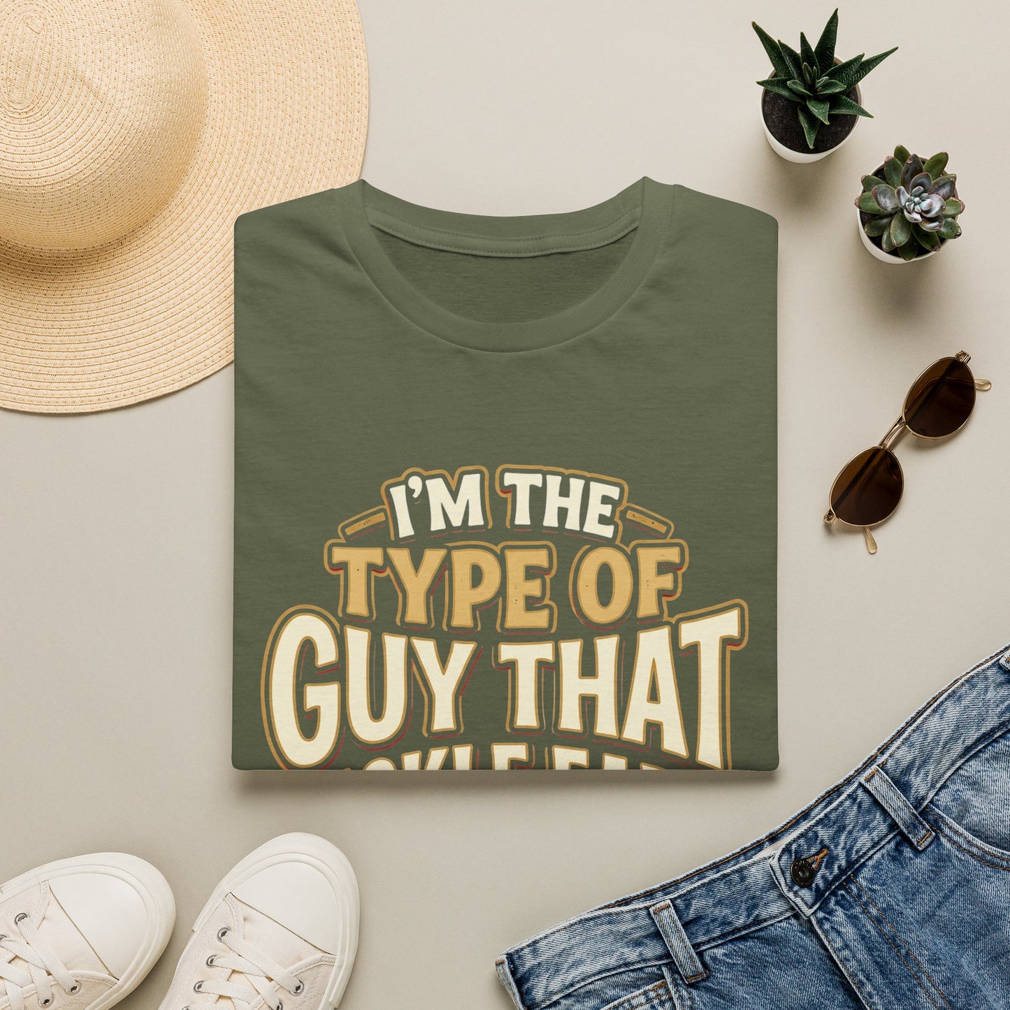 I'm The Type Of Guy That Tickle Ears T-Shirt — Funny Novelty Graphic Tee