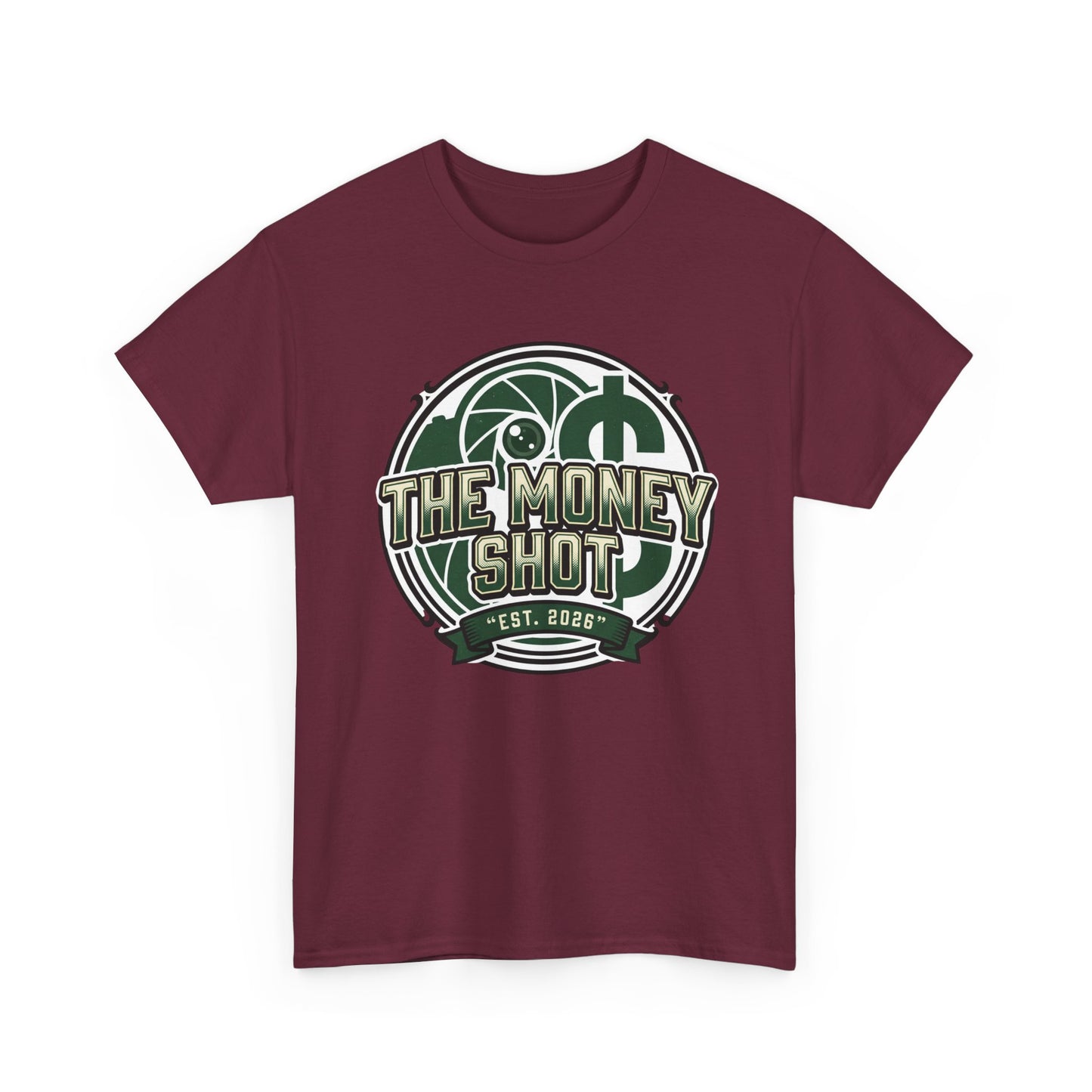 The Money Shot Graphic Tee — Retro Dollar Logo T-Shirt