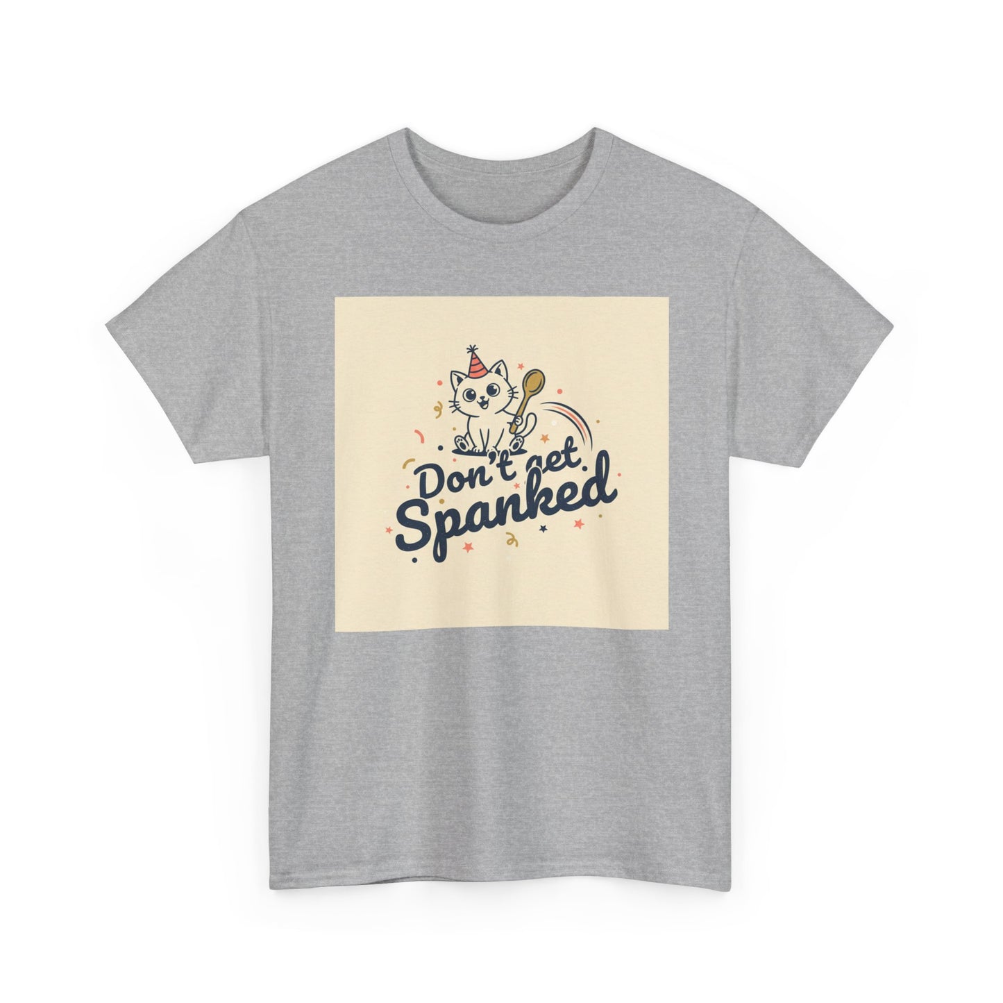 Don’t Get Spanked Cat Tee — Cute Retro Kitten Graphic T-Shirt Printify
