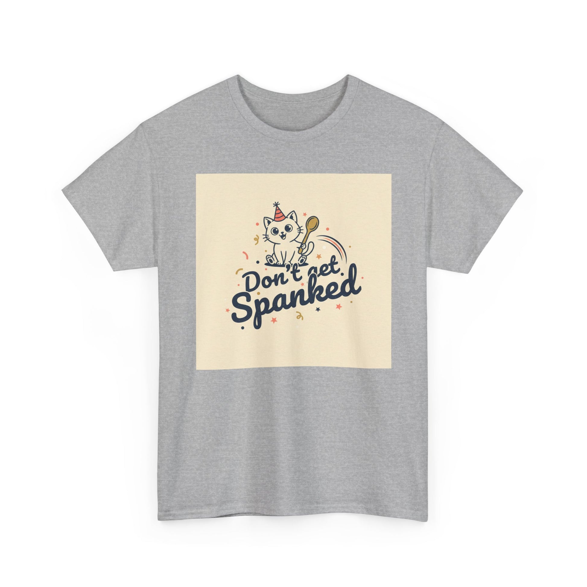 Don’t Get Spanked Cat Tee — Cute Retro Kitten Graphic T-Shirt Printify