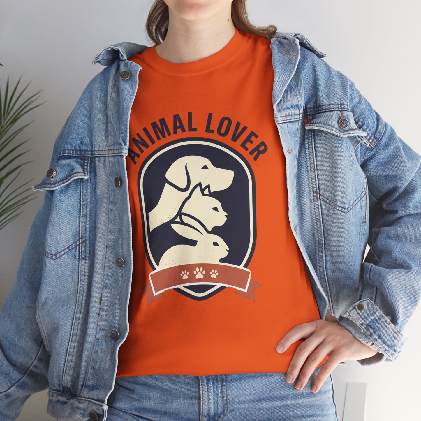Animal Lover T-Shirt — Retro Pet Badge Tee (Dogs & Cats)