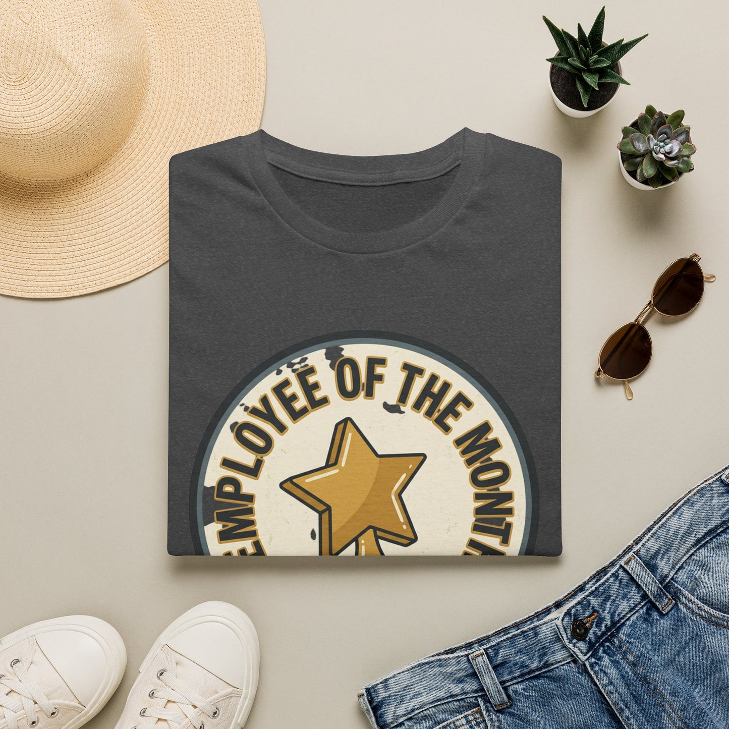 Employee of the Month T-Shirt — Participation Award Star Tee