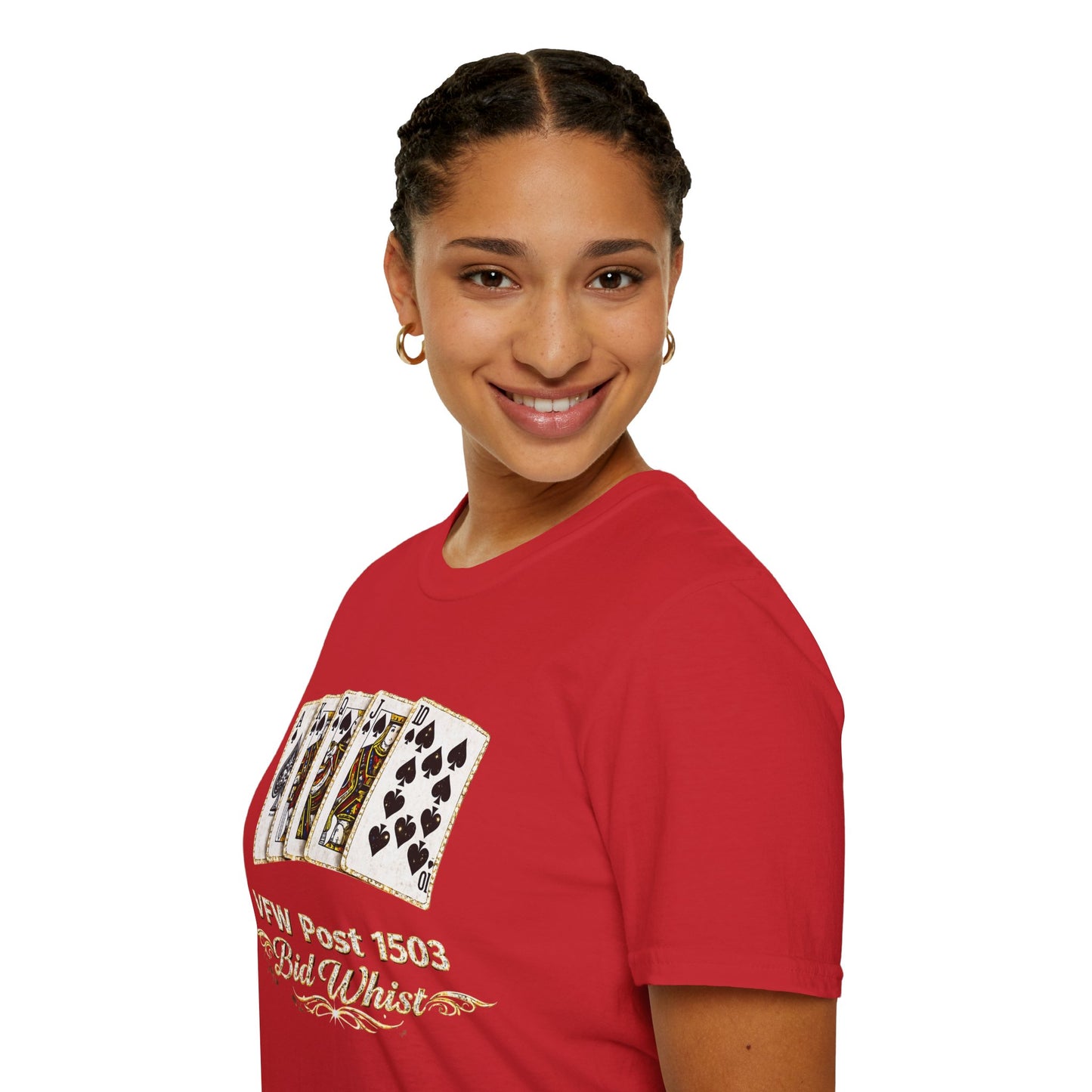 Bid Whist Playing Cards Tee — VFW Post 1503 Card Game T-Shirt