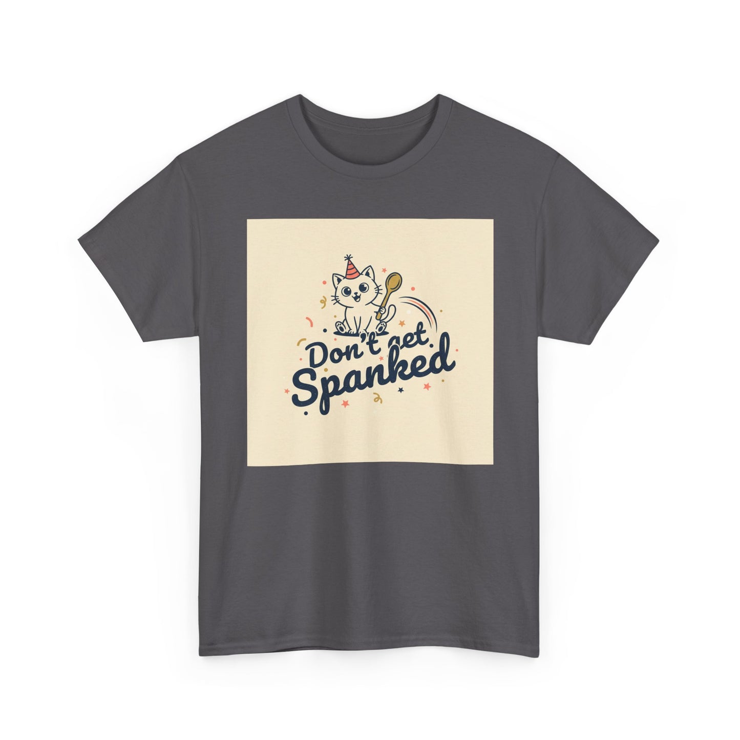 Don’t Get Spanked Cat Tee — Cute Retro Kitten Graphic T-Shirt Printify