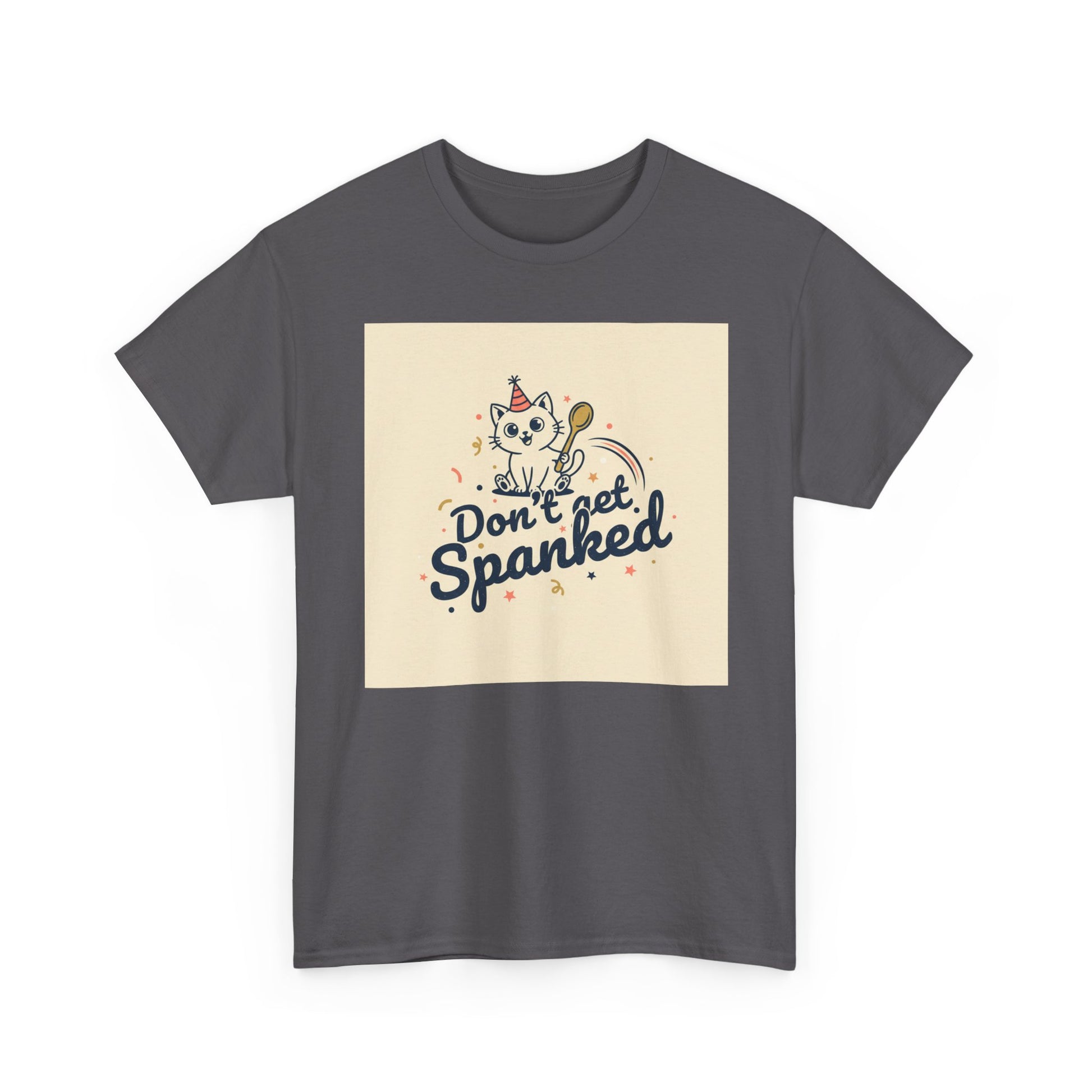 Don’t Get Spanked Cat Tee — Cute Retro Kitten Graphic T-Shirt Printify