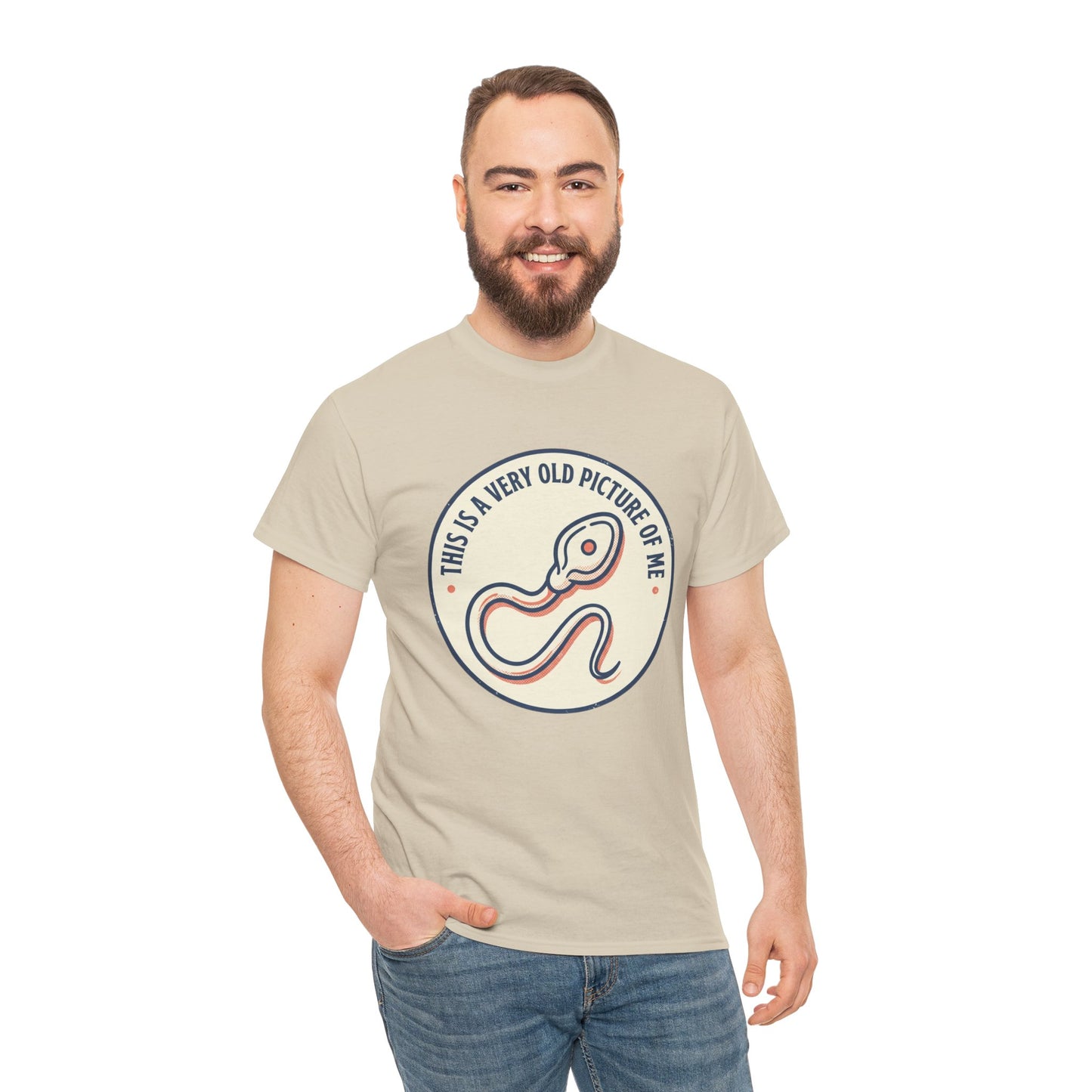 "This Is A Very Old Picture Of Me" Retro Snake Graphic Tee