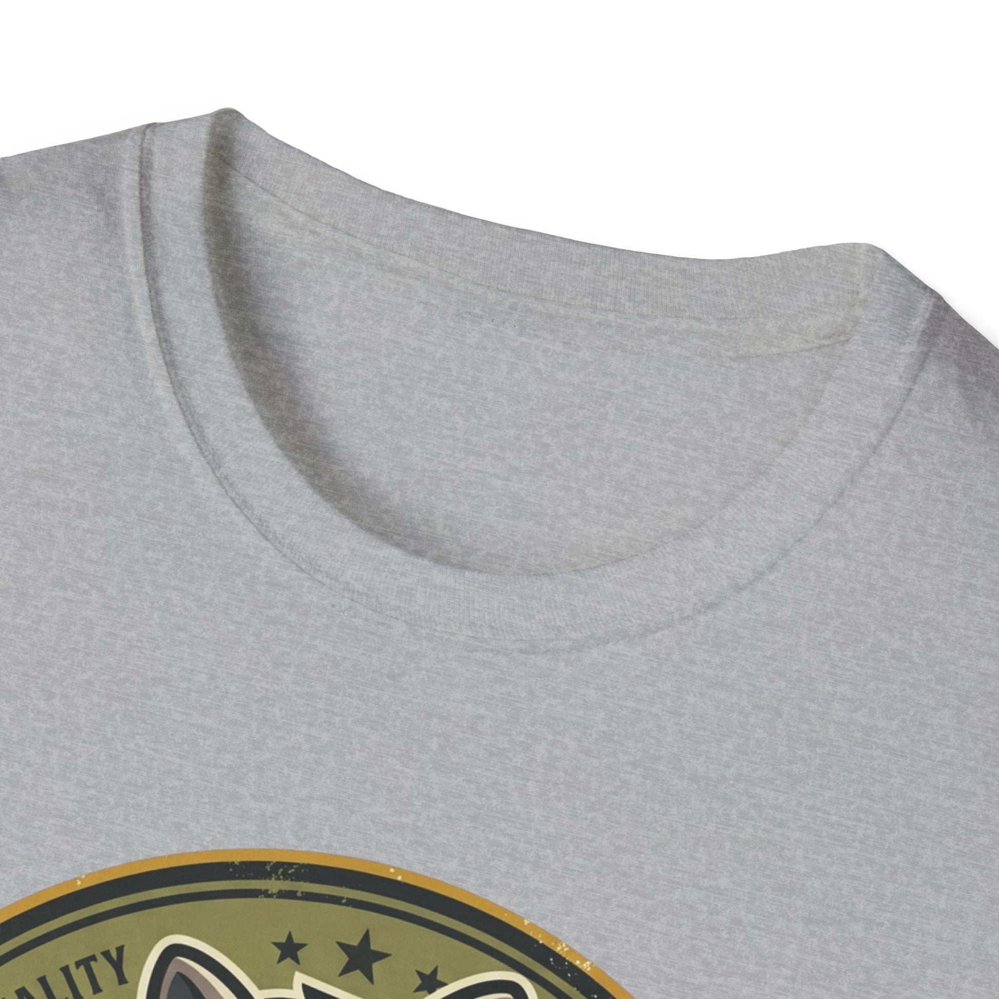 Raccoon Badge T-Shirt — "My Shit Doesn't Stink" Funny Graphic Tee Printify