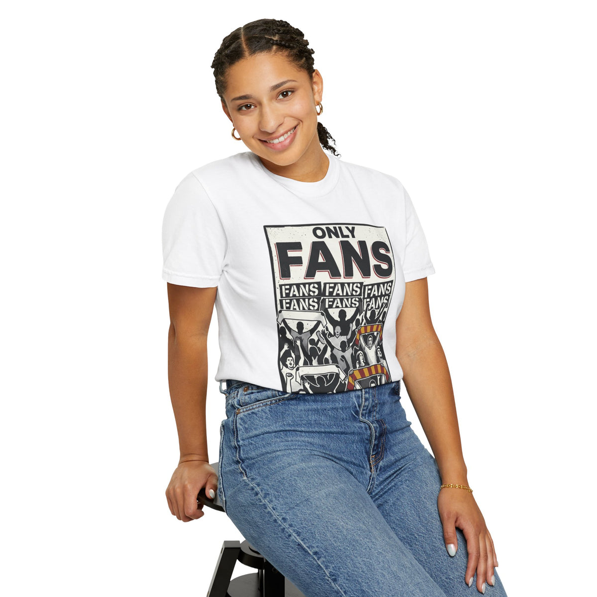 Only Fans Crowd Graphic T-Shirt — Vintage Sports Fan Tee