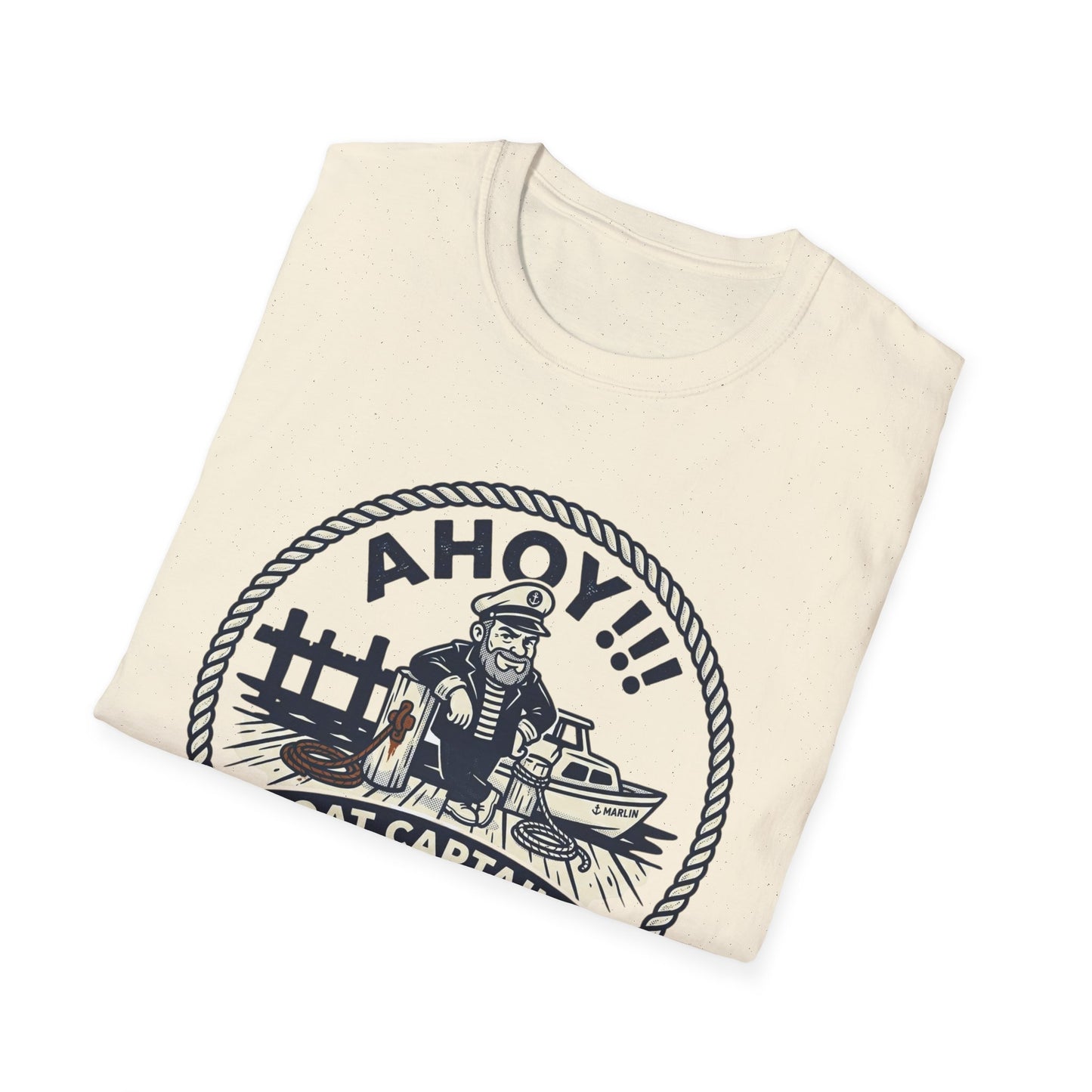 Ahoy Boat Captain T-Shirt — “Boat Captains With Short Tow Ropes” Nautical Graphic Tee