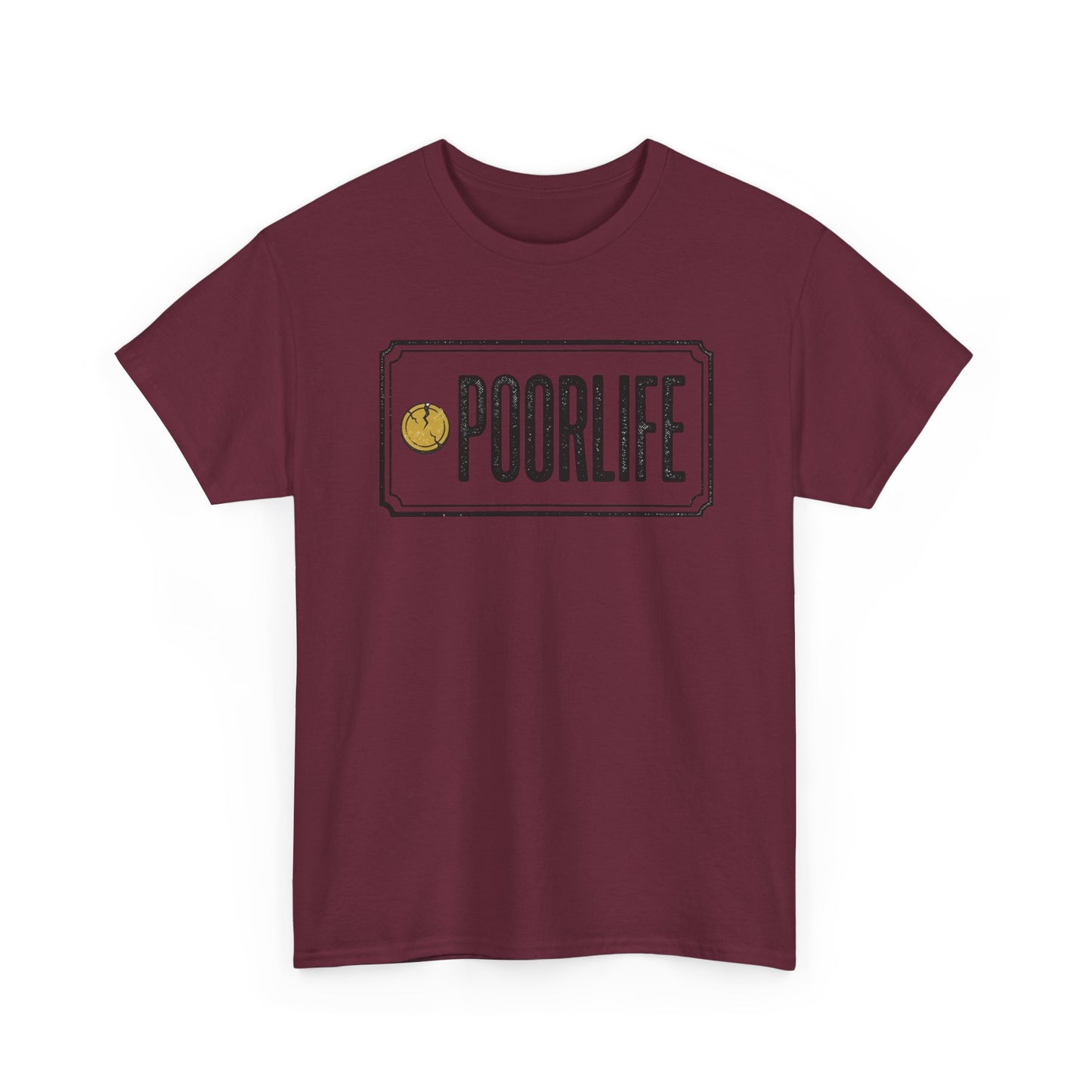 'Poor Life' Vintage Coin Graphic Tee