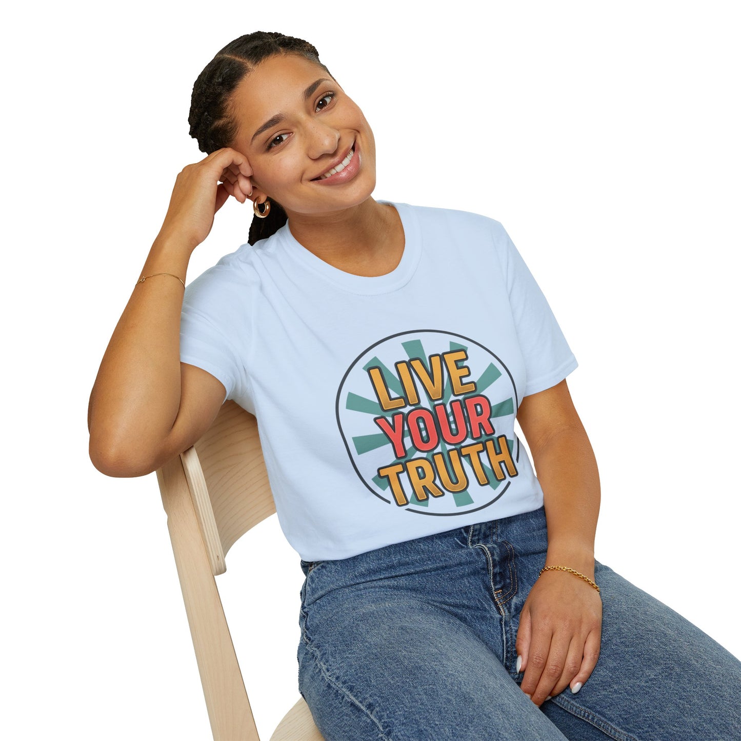 Live Your Truth T-Shirt — Retro Inspirational Graphic Tee